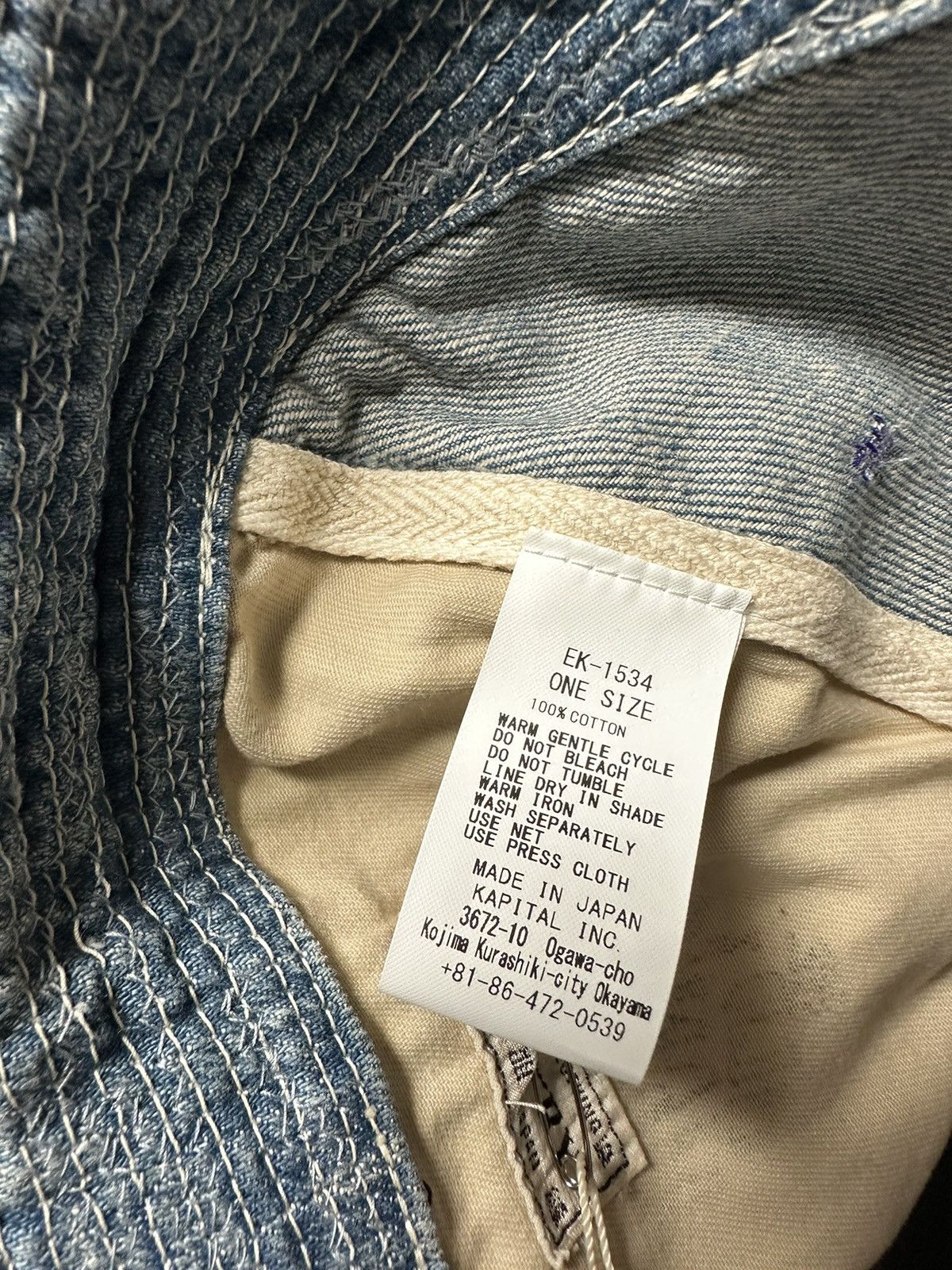 Kapital Kapital 11.5oz Denim The Old Man And The Sea Hat Size ONE SIZE - 10 Thumbnail