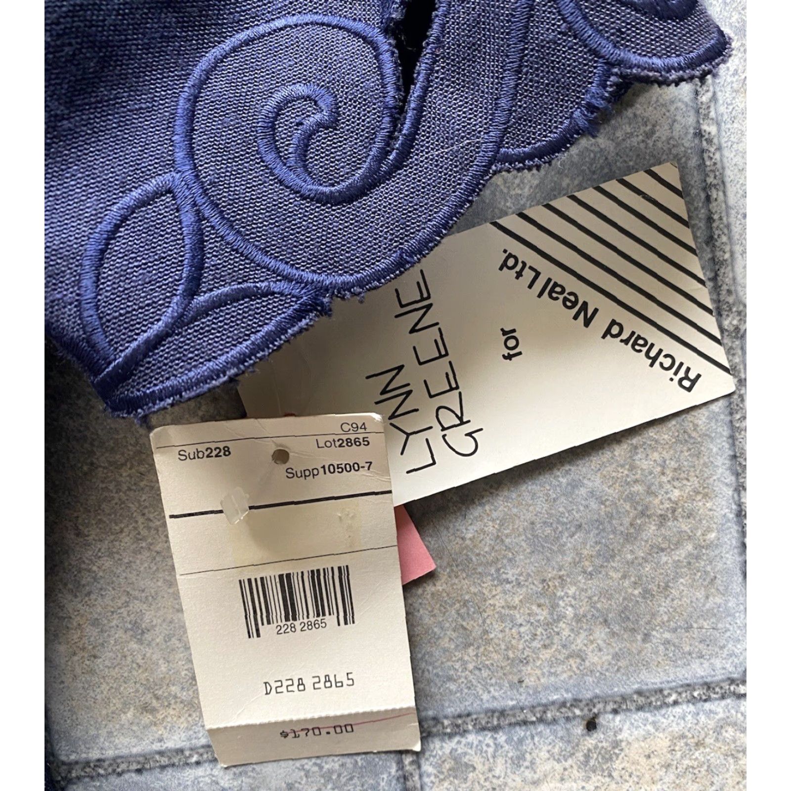 Vintage VINTAGE Lynn Greene For Richard Neal Ltd Blazer Shirt Womens 8 Dark Blue Short Sleeve NWT Style 2865 Size 30" / US 8 / IT 44 - 4 Thumbnail