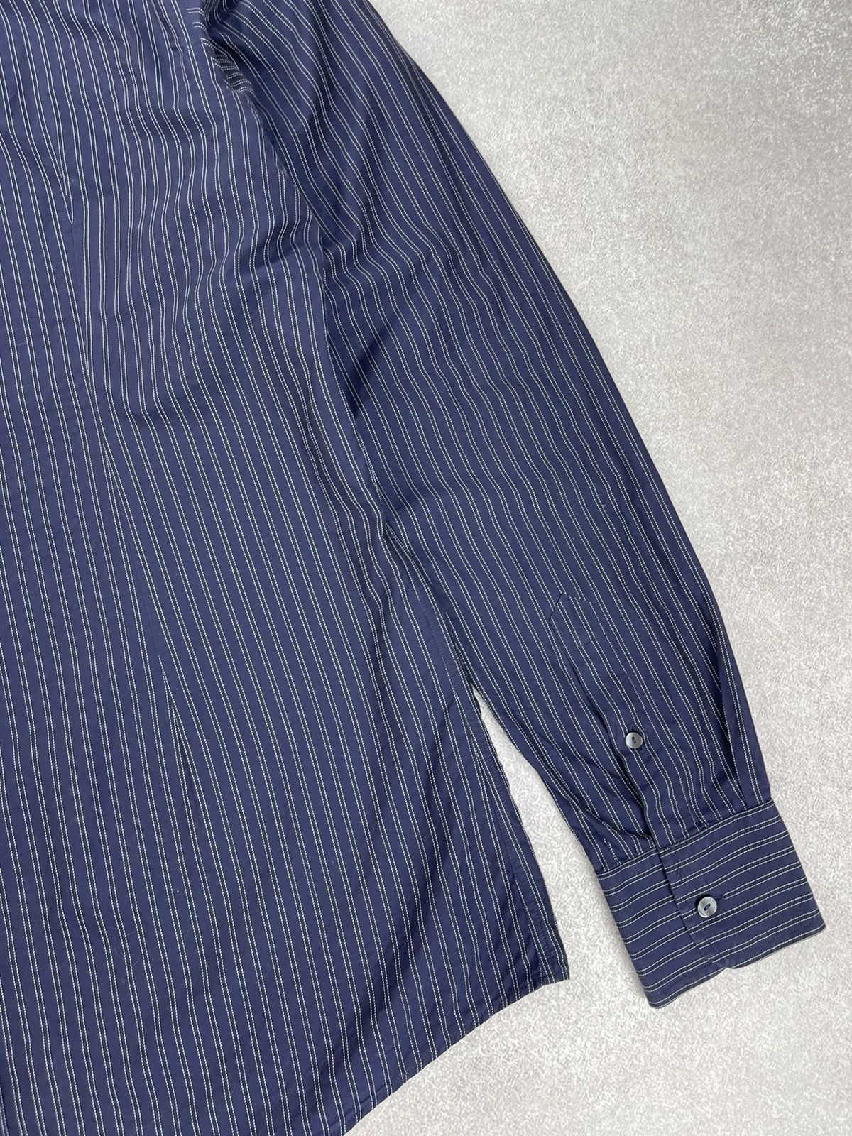 Dolce & Gabbana Dolce & Gabbana Striped Long Sleeve Shirt Size 18/45 Size US XL / EU 56 / 4 - 8 Thumbnail