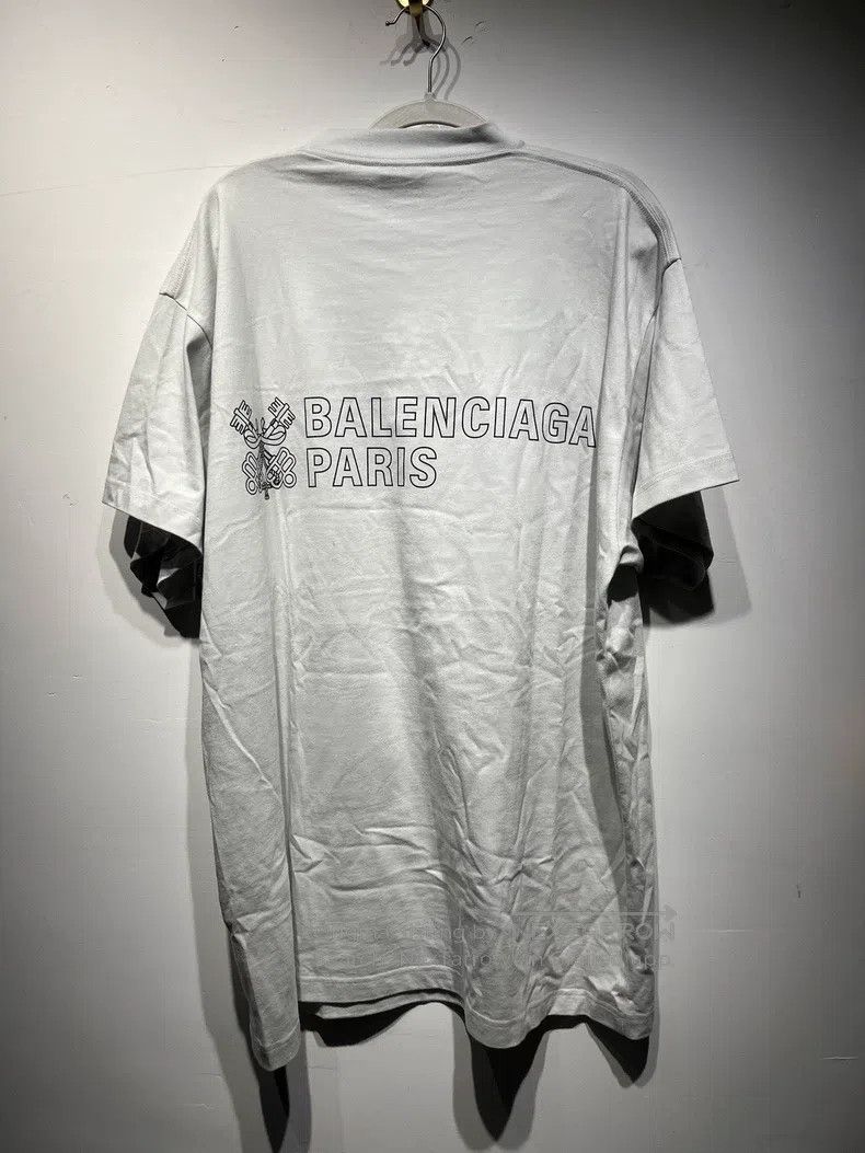 Balenciaga Balenciaga Letter Short Sleeve Crew Neck T-Shirt Men's Whi Size US S / EU 44-46 / 1 - 2 Thumbnail
