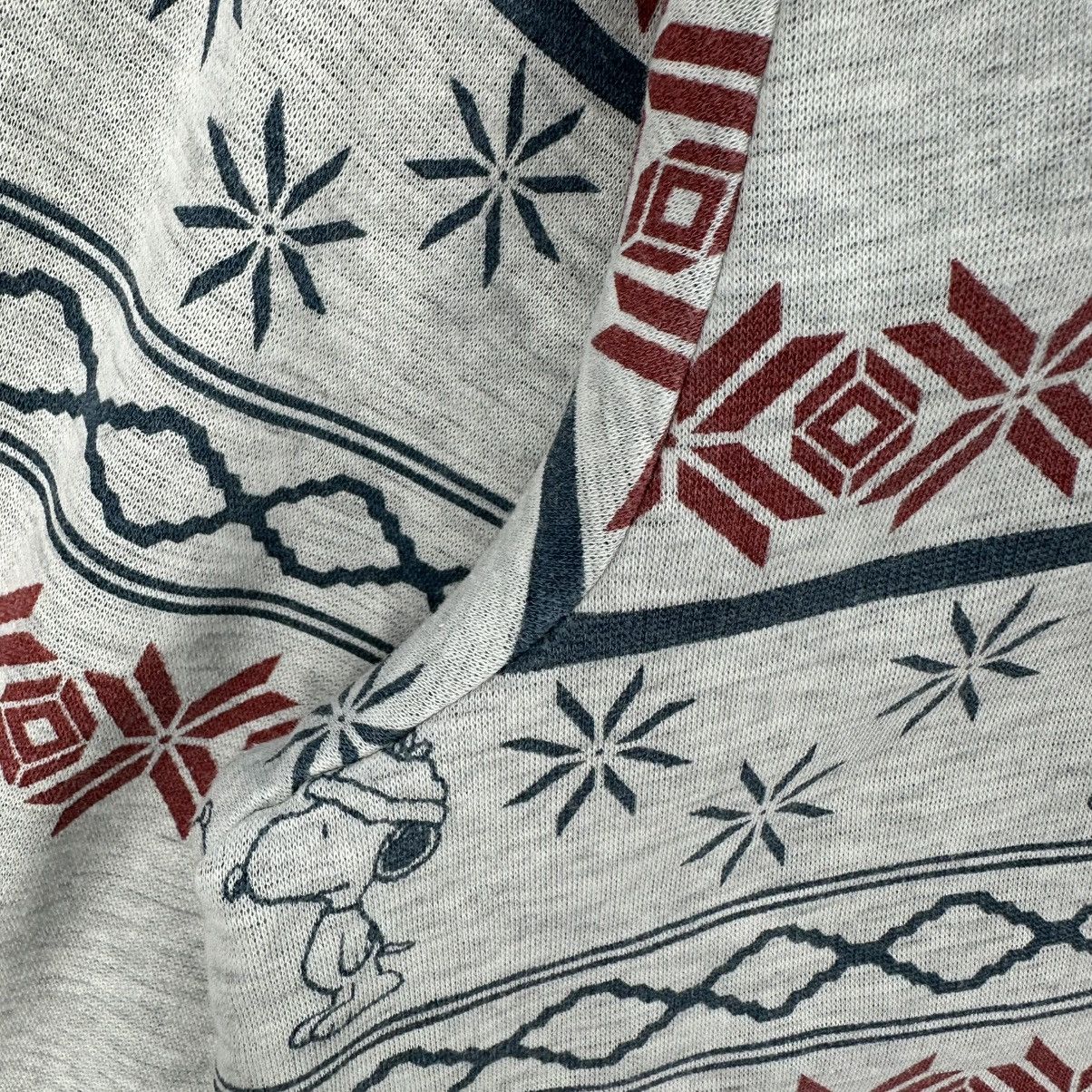 Peanuts Vintage Peanut Snoopy Snow Sweatshirt Fleece Lining Size US XS / EU 42 / 0 - 9 Thumbnail