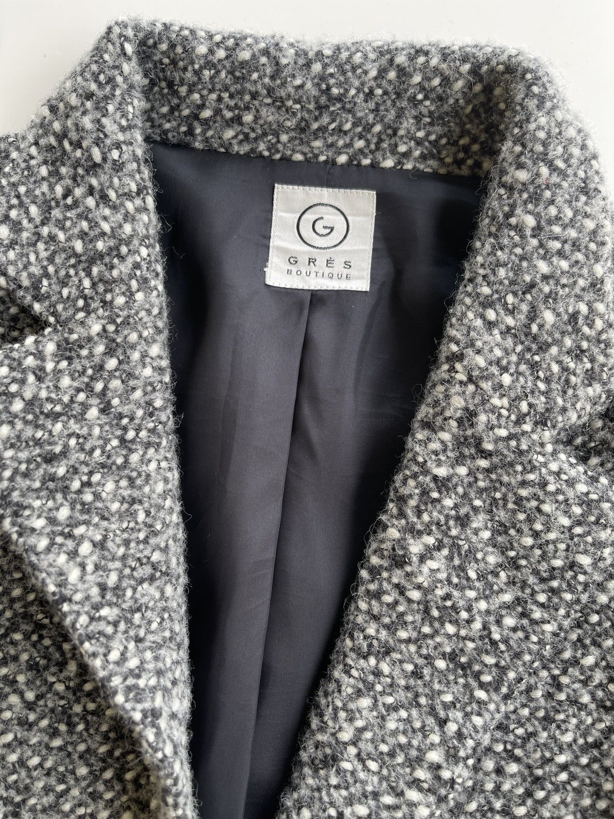 Japanese Brand Gres Wool Cropped Batwing Jacket France Size M / US 6-8 / IT 42-44 - 11 Thumbnail