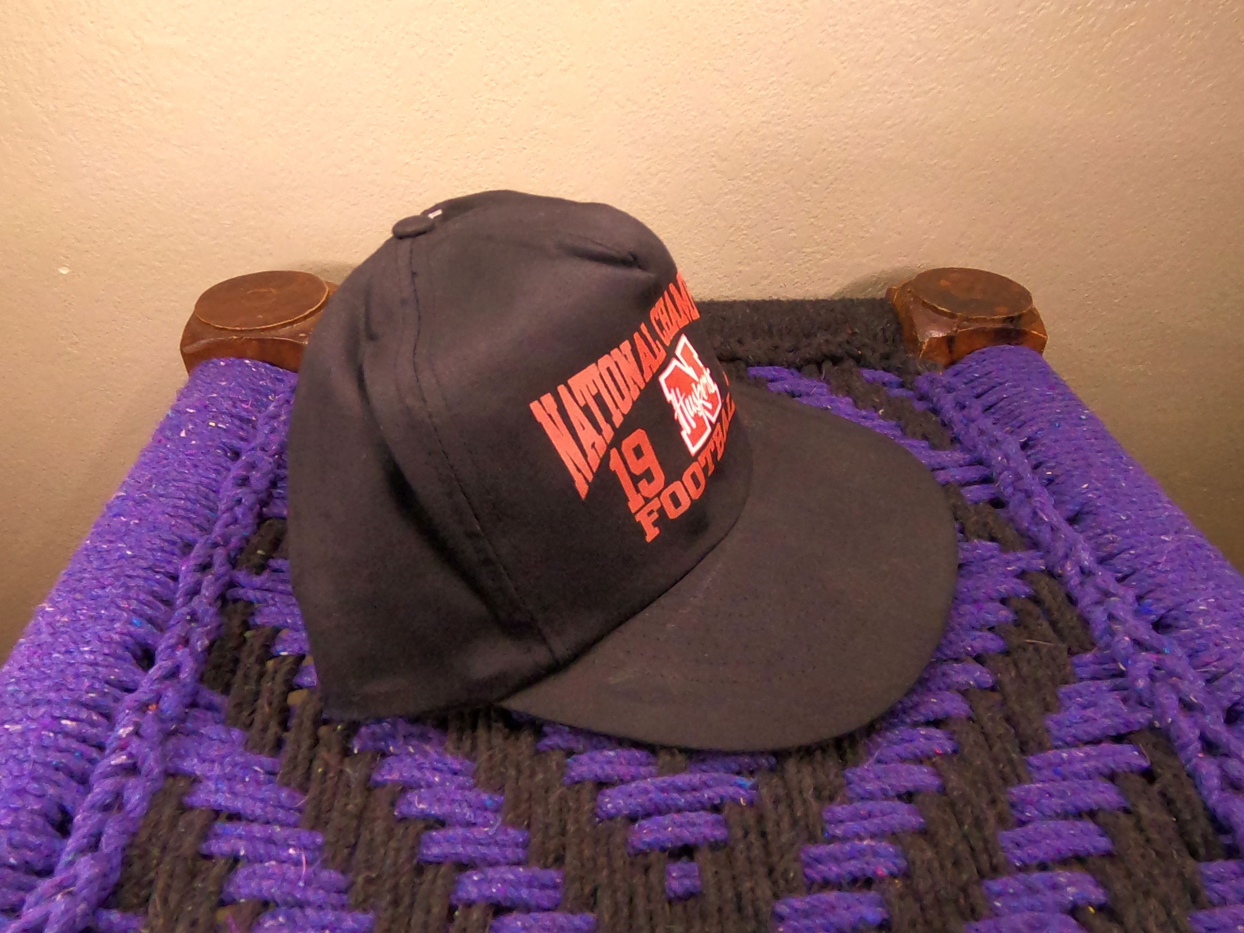UNIVERSAL PRODUCTS. Deadstock Vintage Nebraska National Champions Football Hat Size ONE SIZE - 3 Thumbnail