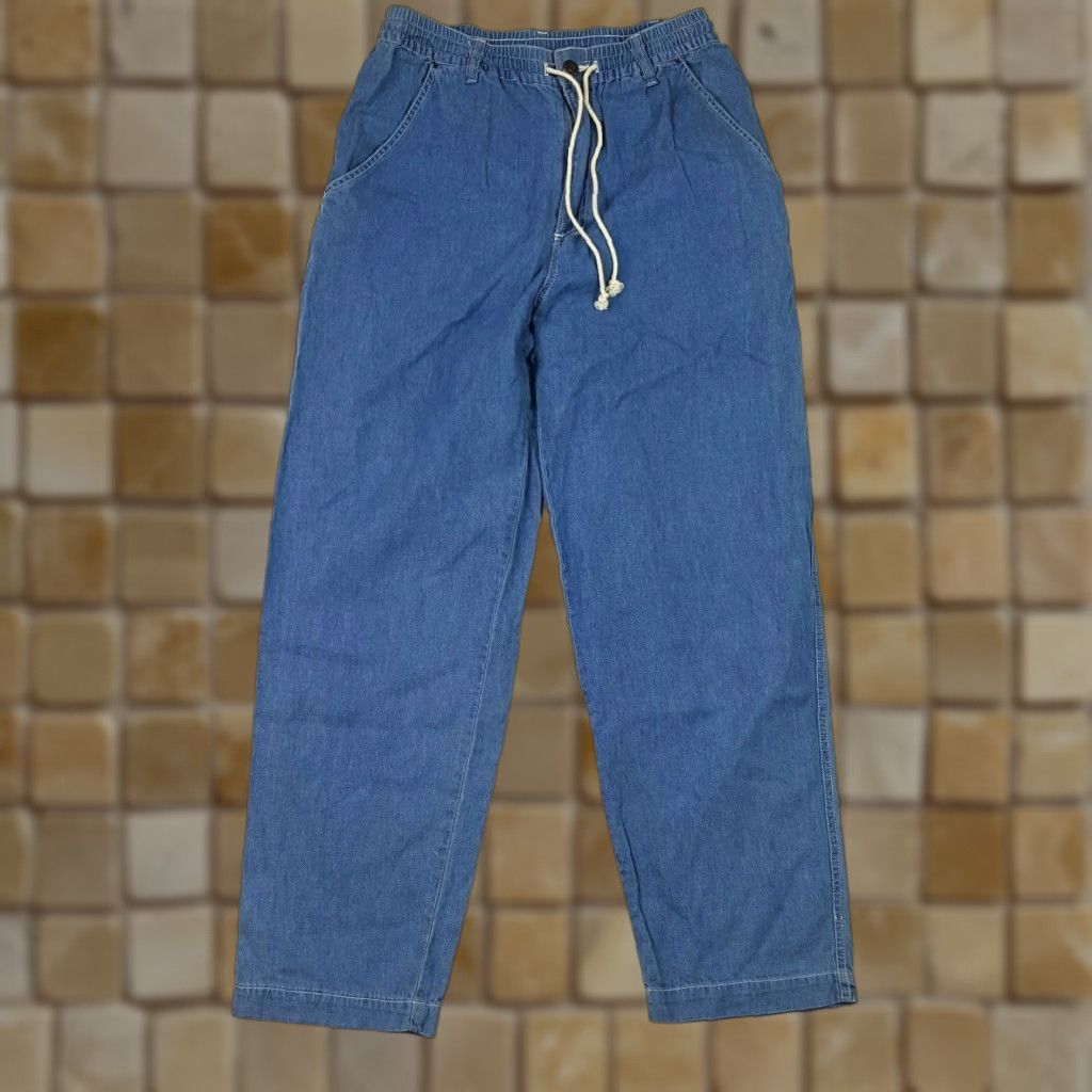 Denime VTG 80s Street Wear Womens Size M Stretch Relaxed Tapered Denim Blue Jeans Vintage Yes Size 32" / US 10 / IT 46 - 1 Thumbnail