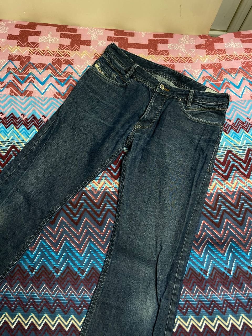 Diesel × Jean Vintage Diesel POIAK Industry Faded Jeans Pants Denim Size US 31 - 21 Thumbnail