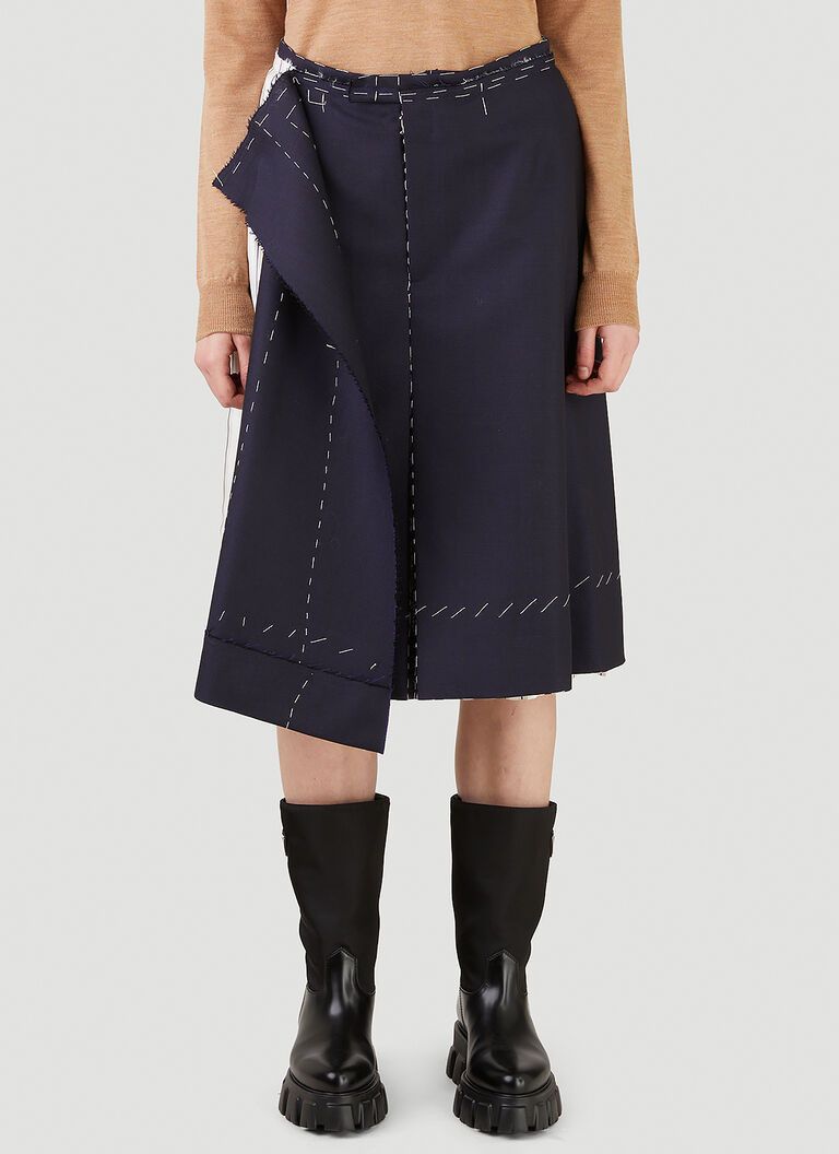 image of Maison Margiela O1W1Db10324 Skirt Shorts In Black, Women's