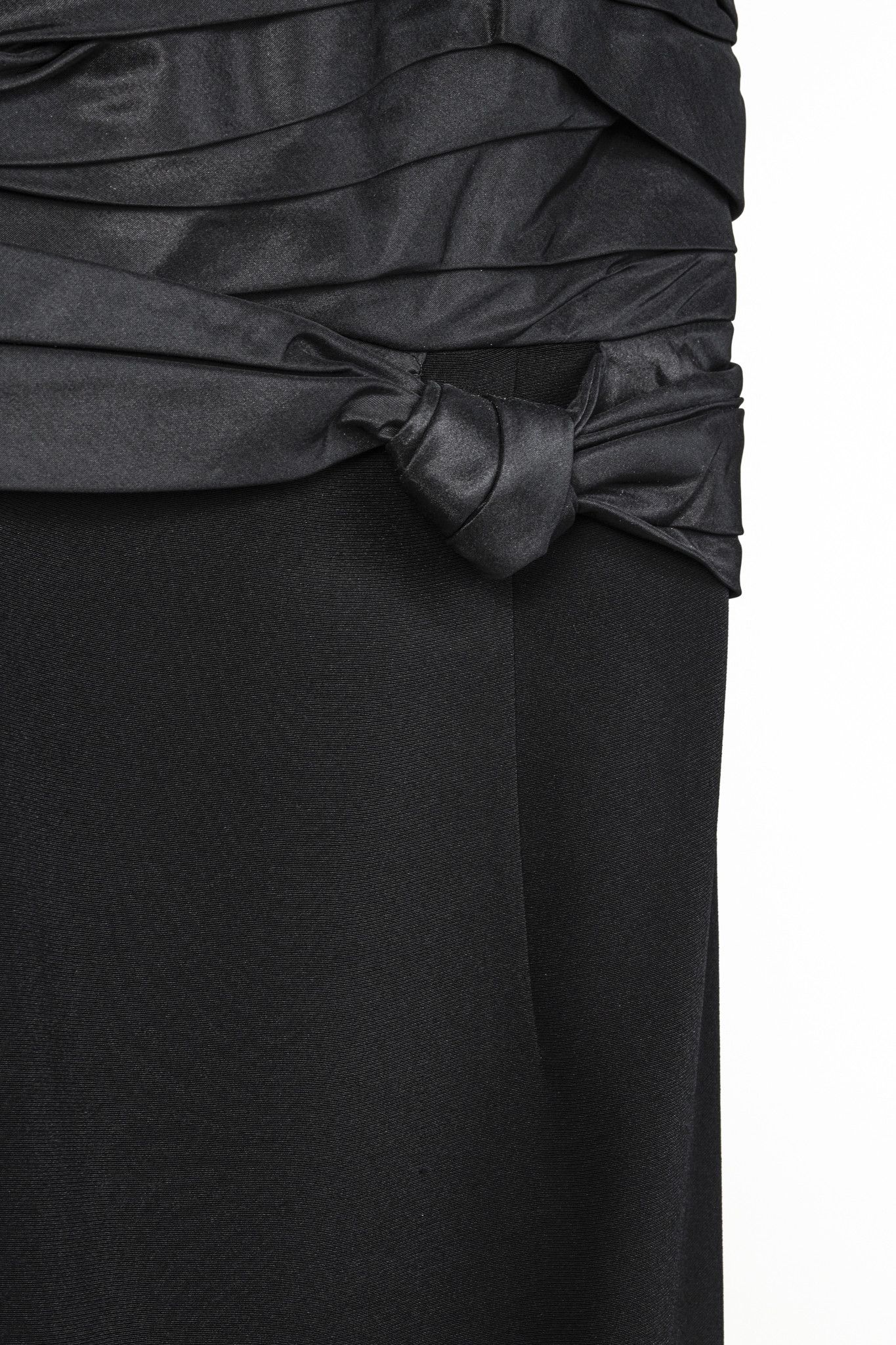 Other Wayne Clark Black Taffeta and Crepe Strapless Dress Size S / US 4 / IT 40 - 6 Thumbnail