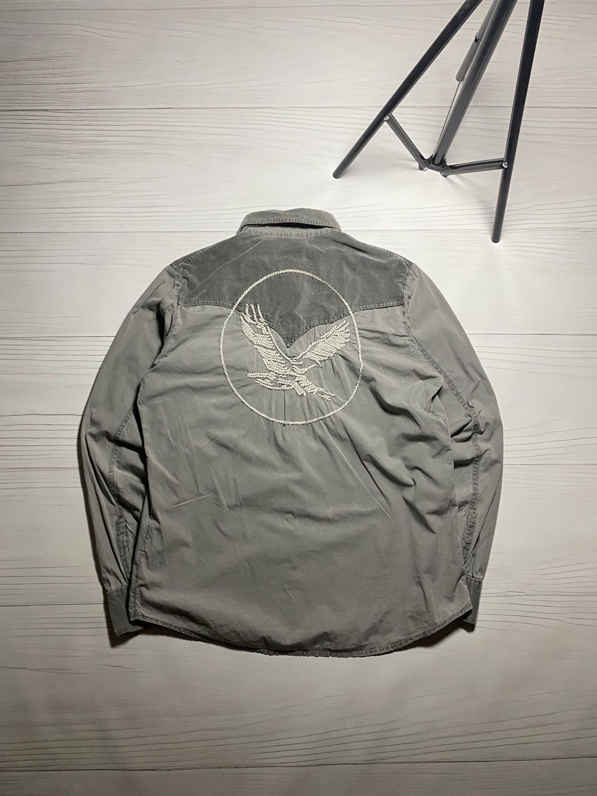Diesel × Japanese Brand × Vintage Vintage Diesel Snow Eagle Big logo y2k button up t shirt Size US L / EU 52-54 / 3 - 2 Thumbnail