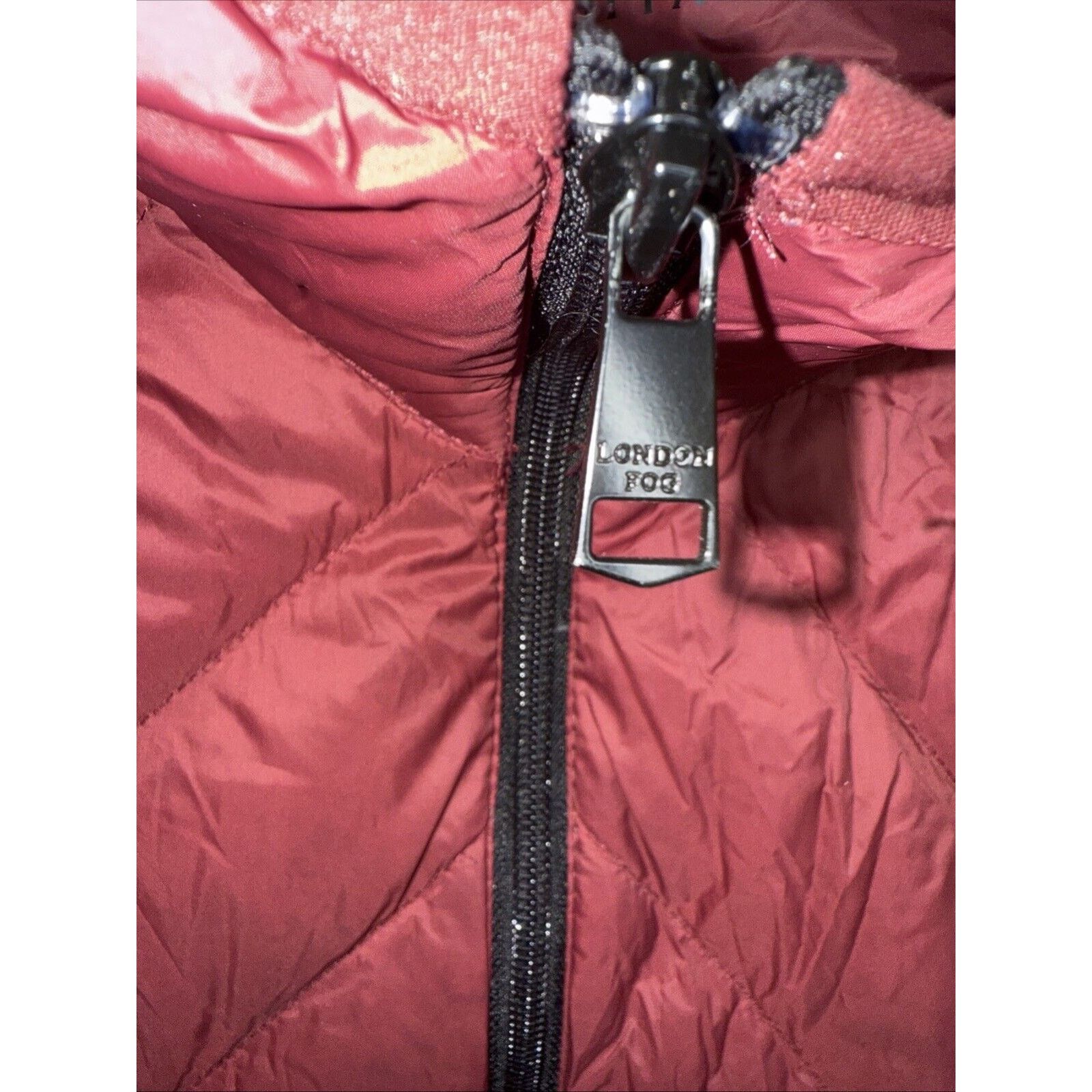 London Fog London Fog Parka Puffer Jacket Women’s XL Maroon Packable Size XL / US 12-14 / IT 48-50 - 8 Thumbnail