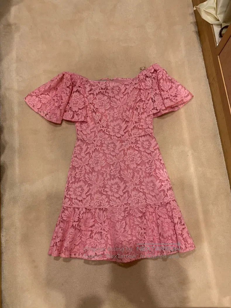 Valentino Pink lace dress