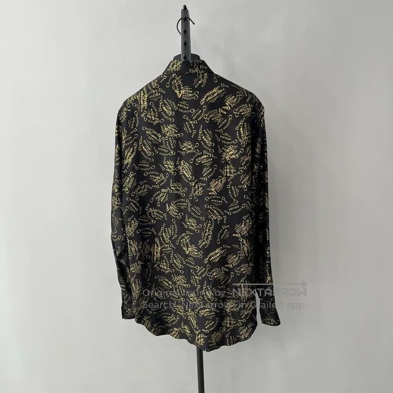 Dior Dior Size38 Full print graffiti full letter logo shirt Size US XXS / EU 40 - 2 Thumbnail