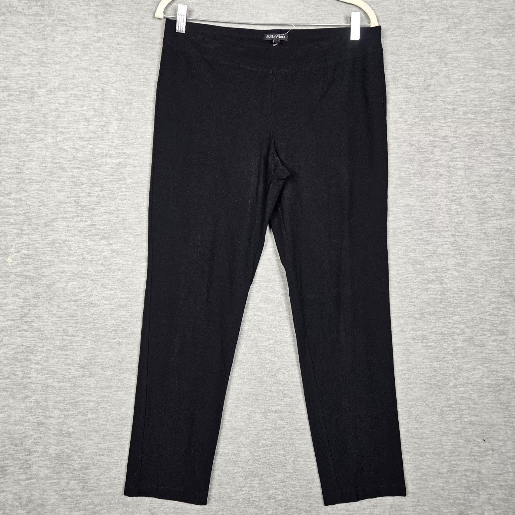Eileen Fisher Eileen Fisher Pant Knit Women's XS Pull On Black Regular Straight Size XS Pants Women's Size 26" / US 2 / IT 38 - 2 Thumbnail