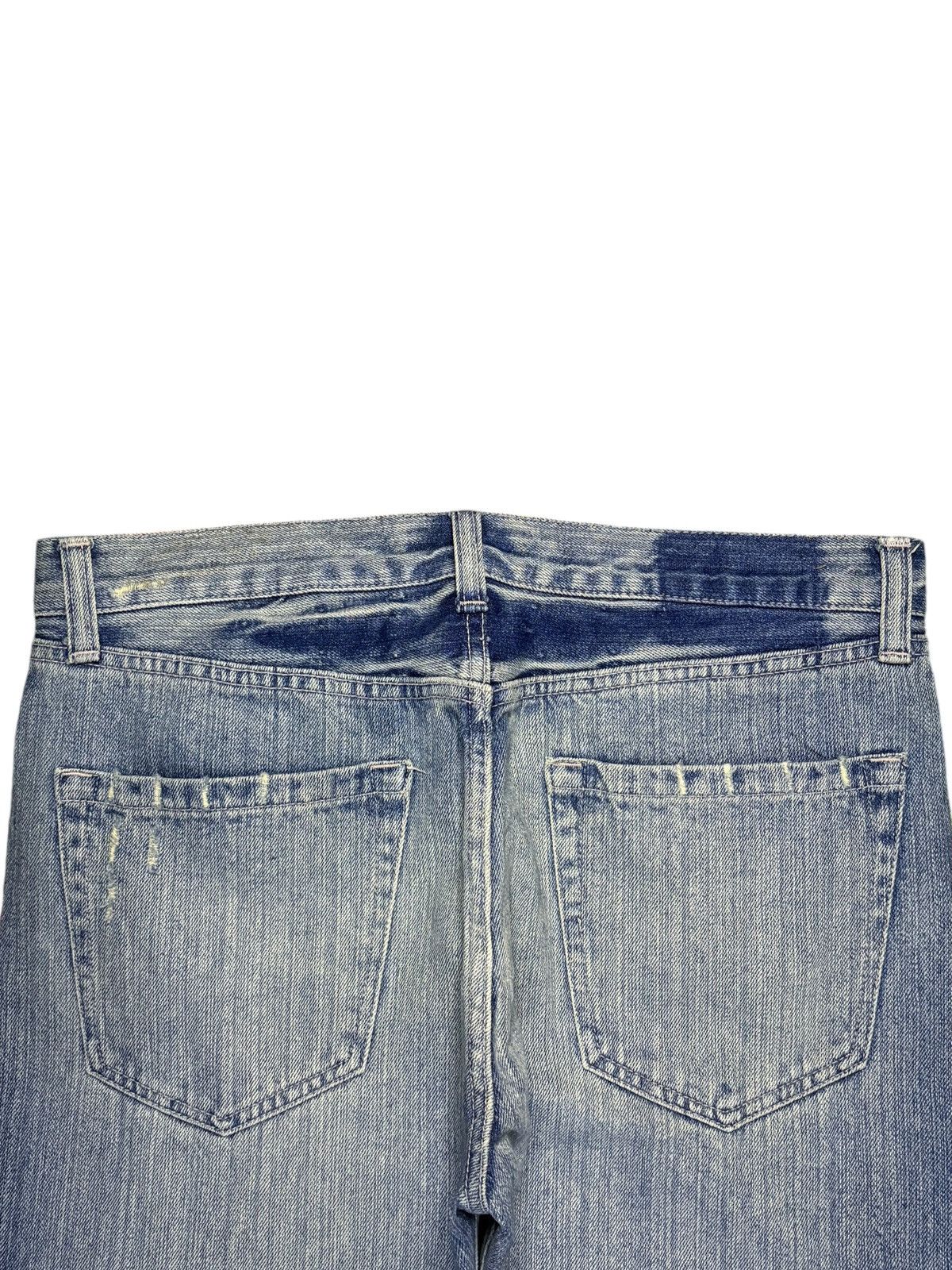 Japanese Brand Vintage Japanese Brand Mud Wash Distressed Loose Jeans Size 35" - 8 Thumbnail