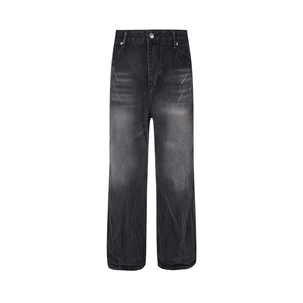 Japanese Brand × Jean Men's casual high street punk distressed loose washed jeans Size US 32 / EU 48 - 1 Thumbnail