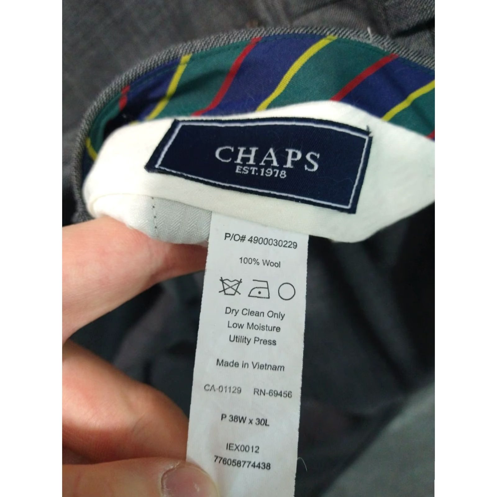 Chaps Chaps Dress Pants Mens 38x30 Gray Wool Straight Leg Pleated Cuffed Preppy Dress Pants Mens Gray Wool Straight Leg 38 30 Cuffed Pleated Preppy Mens Size US 38 / EU 54 - 7 Thumbnail