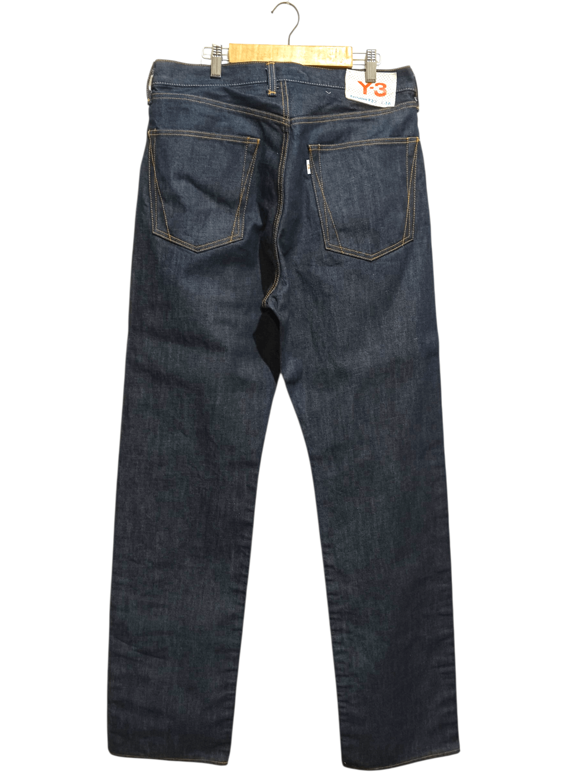Yohji Yamamoto Yohji Yamamoto x Adidas Y3 SS04 Spotted Horse Striped Denim Size US 32 / EU 48 - 2 Thumbnail