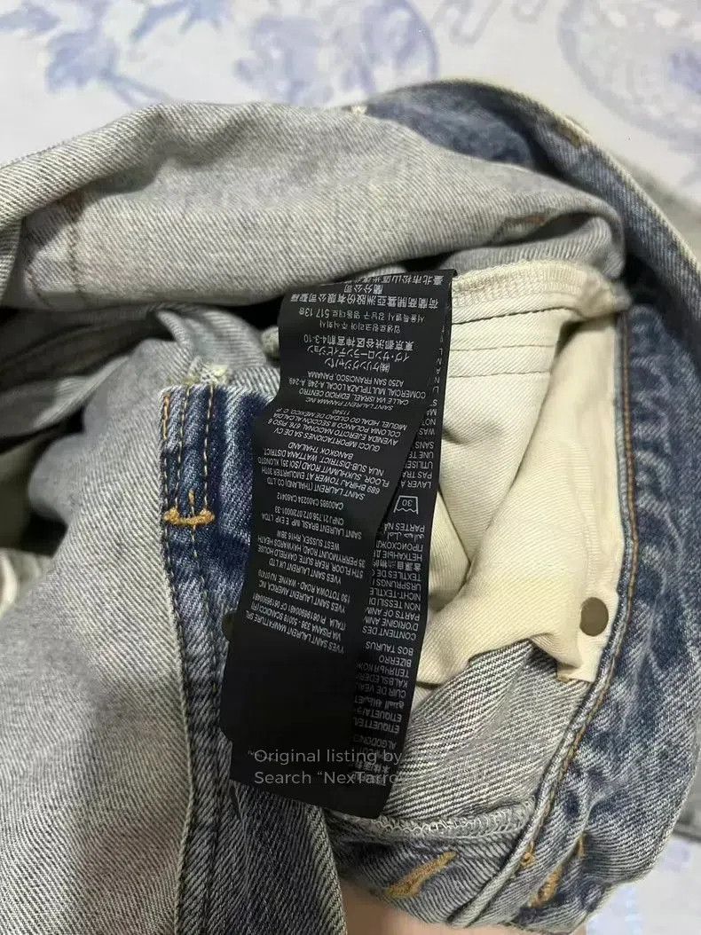 Yves Saint Laurent YSL Men's Slim Fit Denim Jeans. Size US 34 / EU 50 - 1 Thumbnail