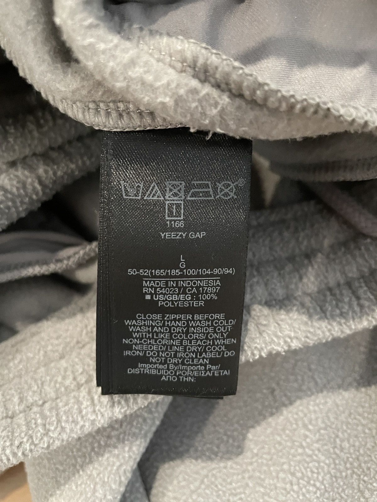 Gap × Kanye West × Yeezy Yeezy Gap Polar Fleece Zip Sweatpants Light Gray Size Large Size US 34 / EU 50 - 7 Thumbnail