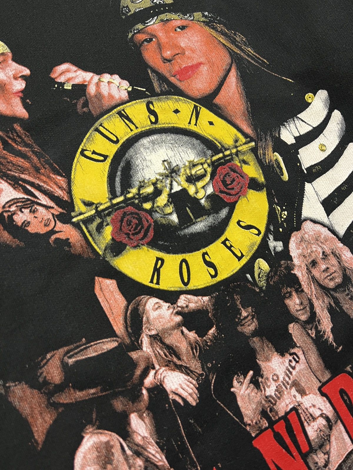 Band Tees Guns N’ Roses Crazy Big Logo Print Hoodie Rare Band Tee Y2k Size US XL / EU 56 / 4 - 5 Thumbnail