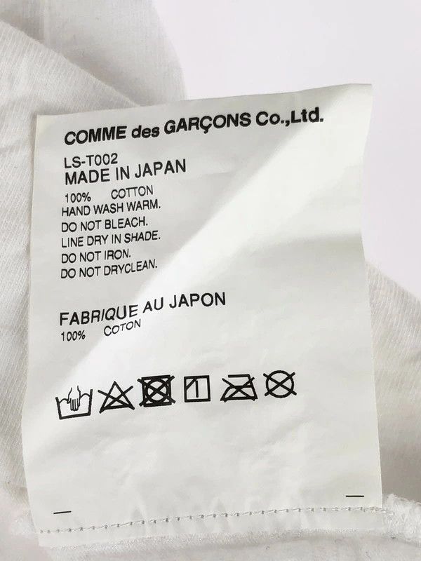 Comme des Garcons T-Shirts Short Sleeve Printed Cotton Round Neck White Size US L / EU 52-54 / 3 - 4 Thumbnail