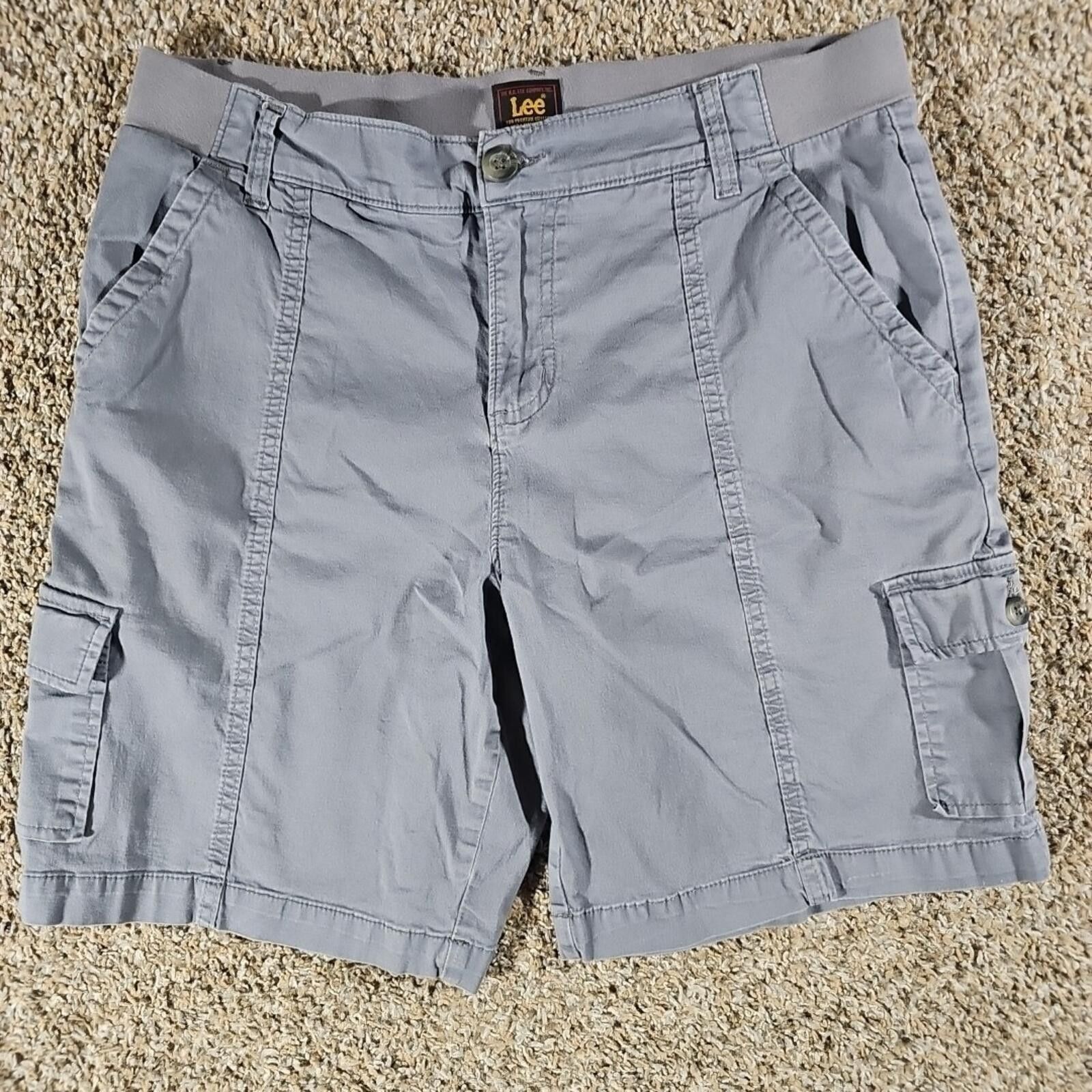 Lee Lee Sz 10 Flex Cargo Shorts Gray Size 32" / US 10 / IT 46 - 1 Thumbnail