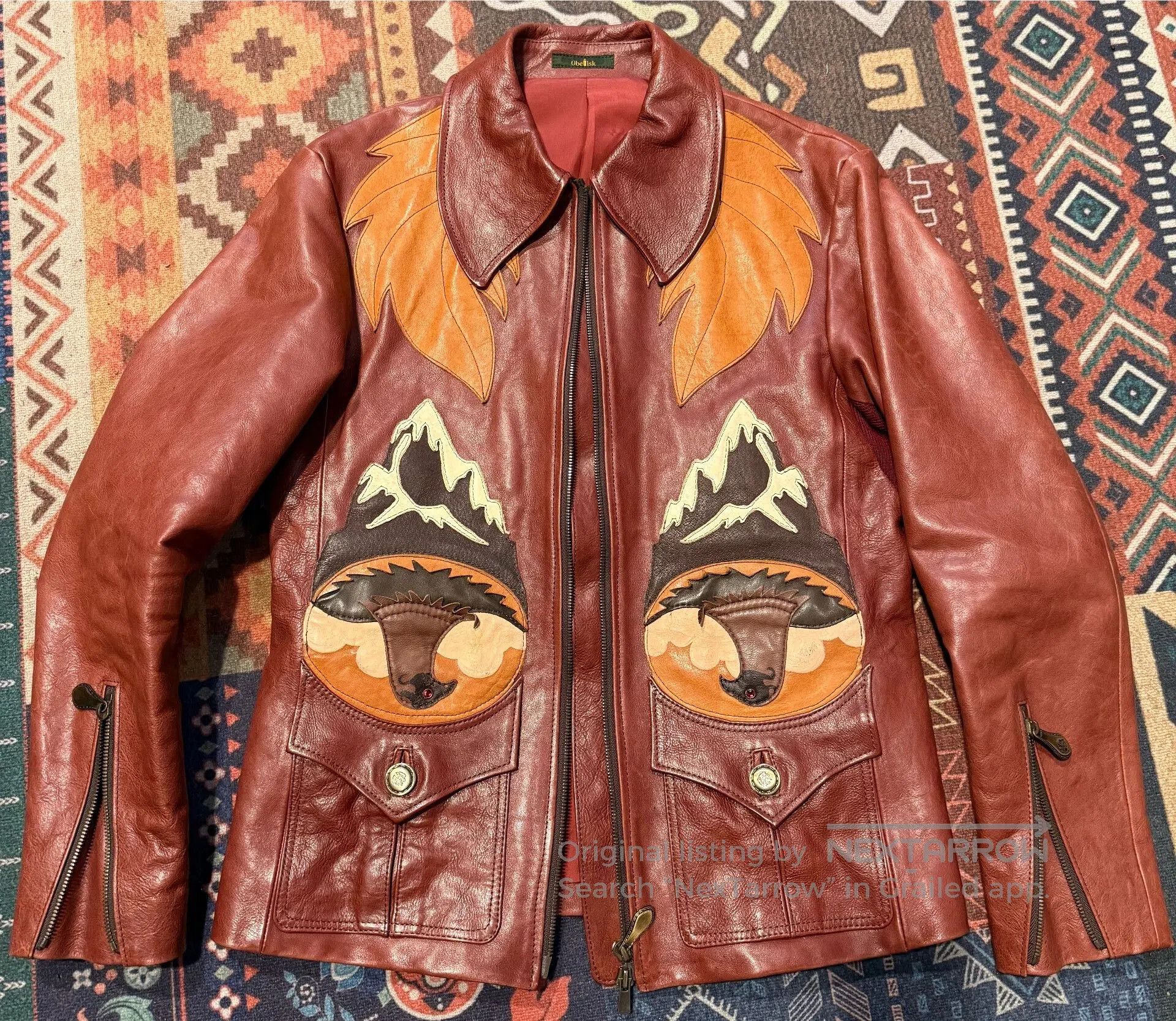 Obelisk Obelisk Hippie Rock Leather Jacket. Size US S / EU 44-46 / 1 - 1 Thumbnail
