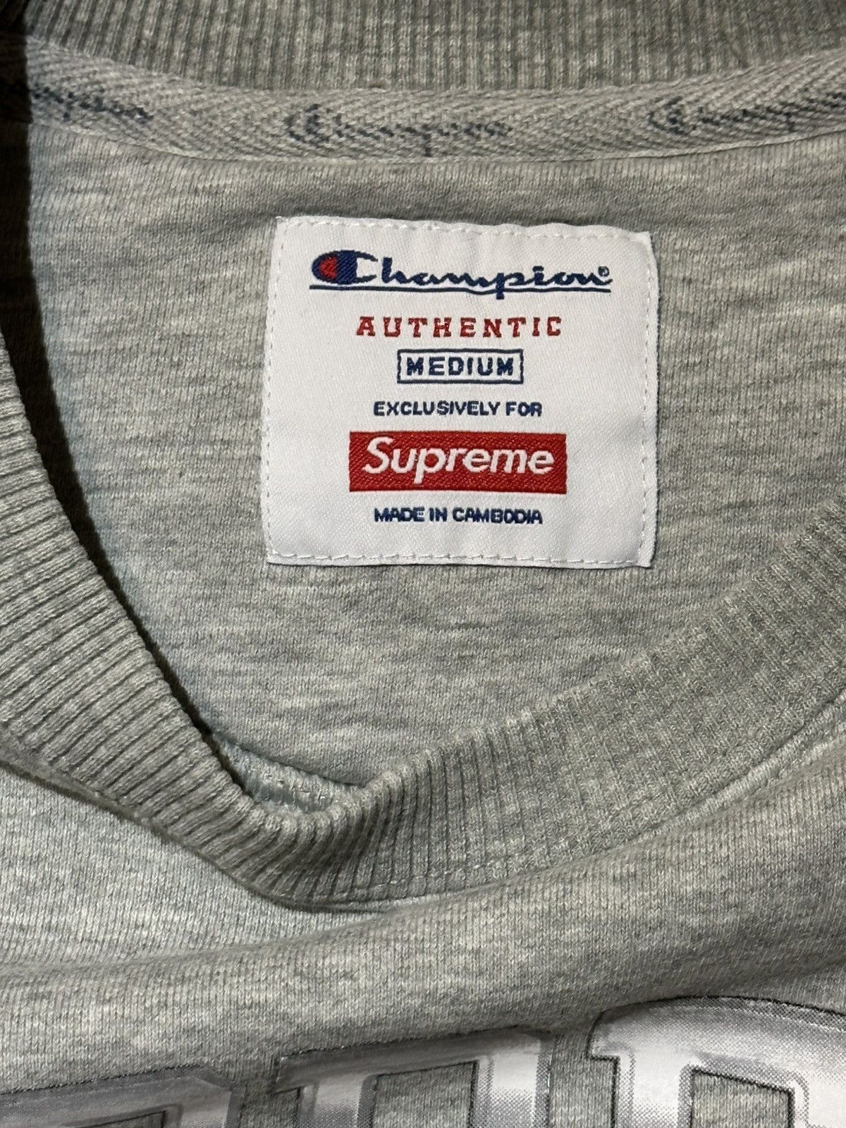 Champion × Supreme Supreme x Champion Crewneck Sweatshirt Size US M / EU 48-50 / 2 - 2 Thumbnail