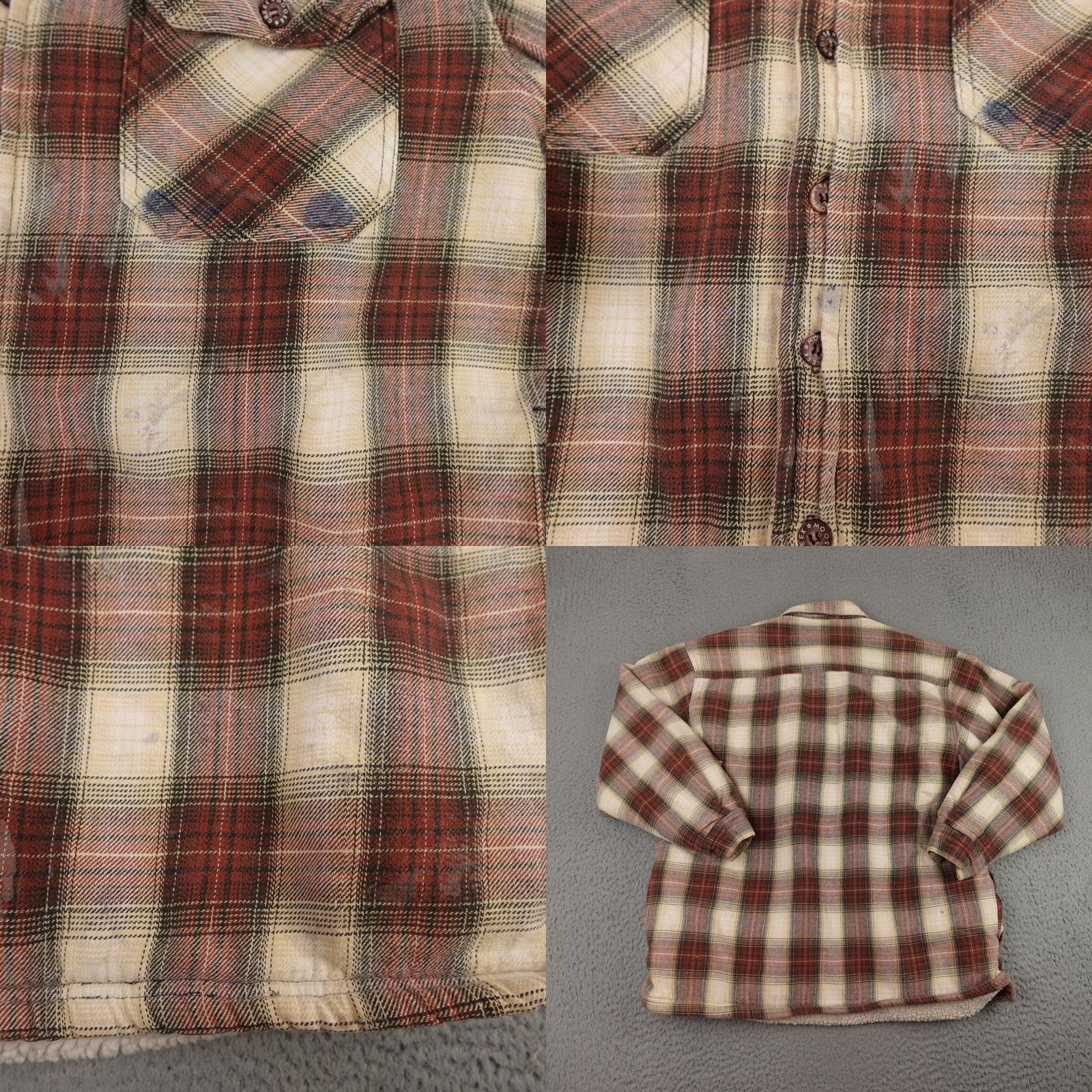 Vintage VINTAGE Moose Creek Jacket Mens L Red Plaid Flannel Lined Shacket Hiking Size US L / EU 52-54 / 3 - 8 Thumbnail