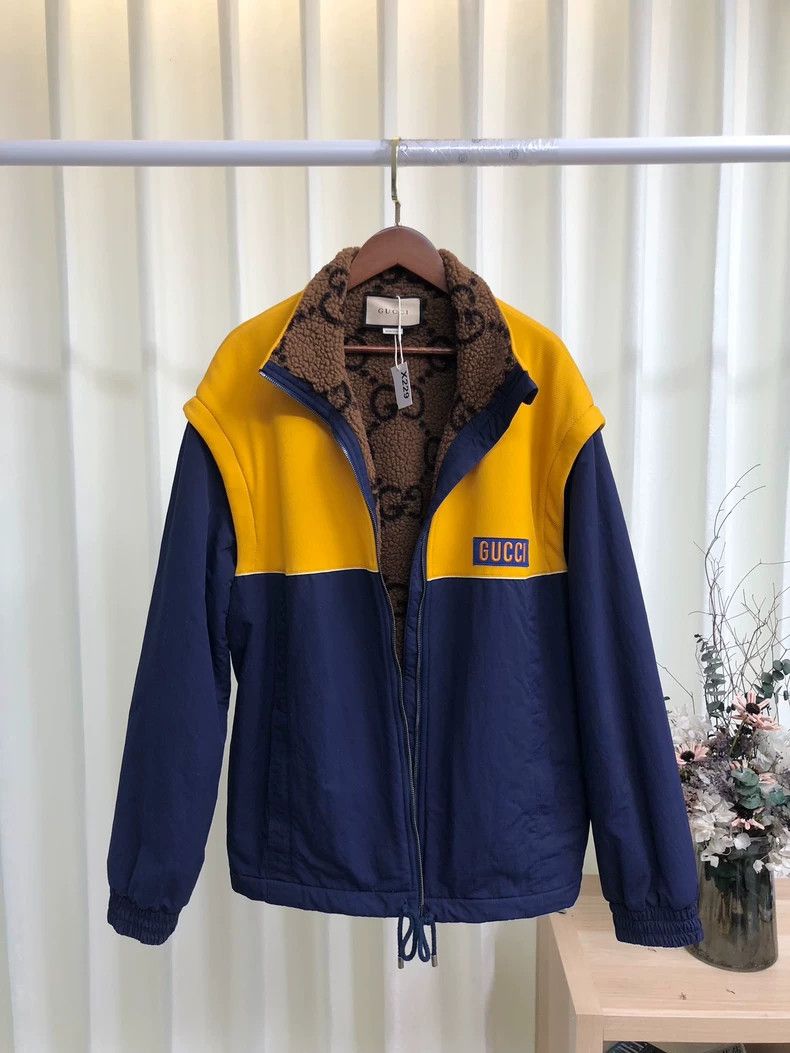 Gucci Gucci Autumn and winter men's and women's same color-blocki Size US M / EU 48-50 / 2 - 2 Thumbnail