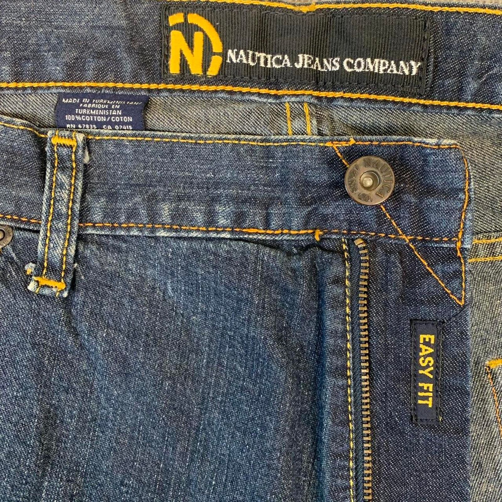 Nautica Y2K Nautica Wide Leg Dark Denim Jeans Size US 40 / EU 56 - 6 Thumbnail
