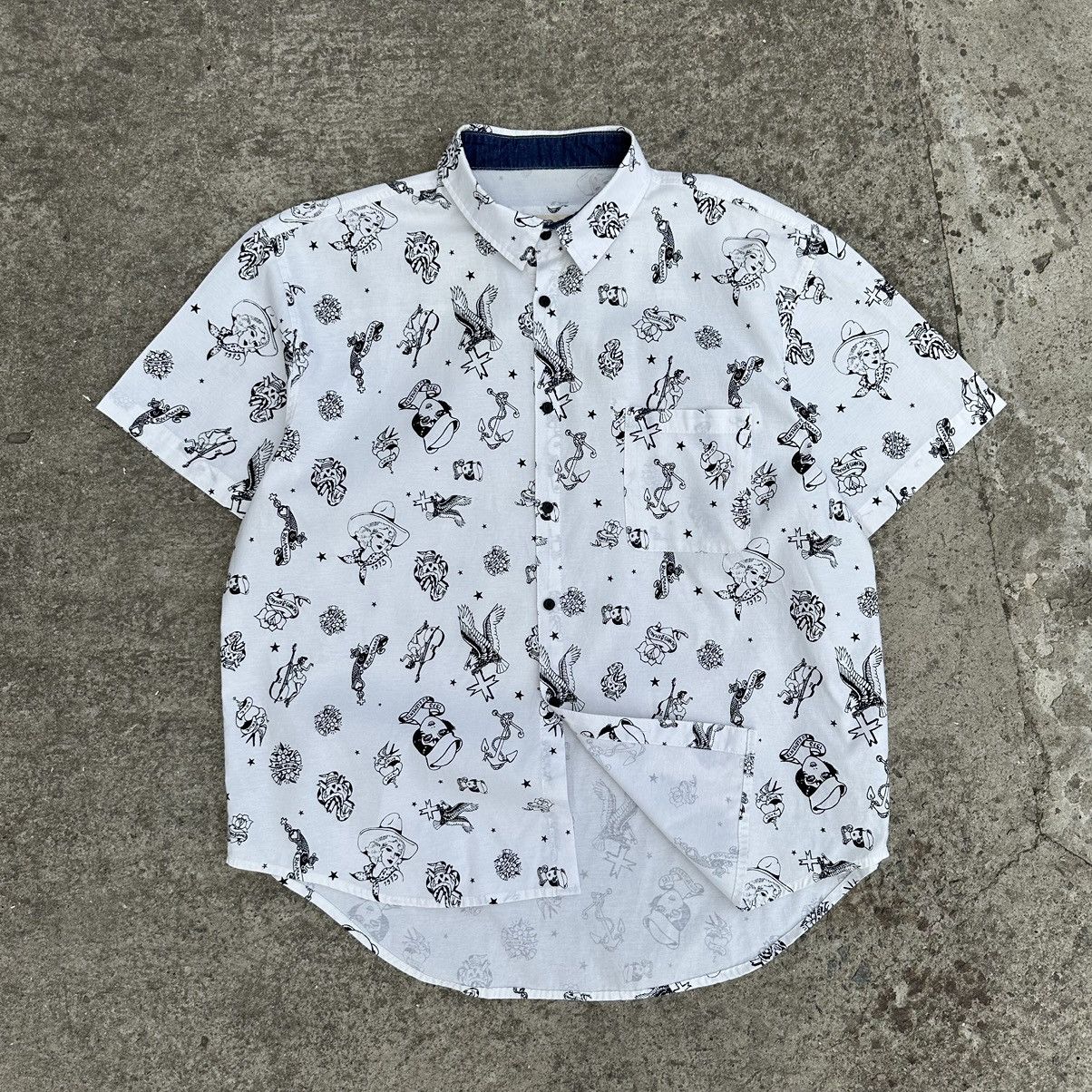 Japanese Brand × Vintage Vintage Japanese Style Shirt Old School Band Street style Size US XXL / EU 58 / 5 - 2 Thumbnail