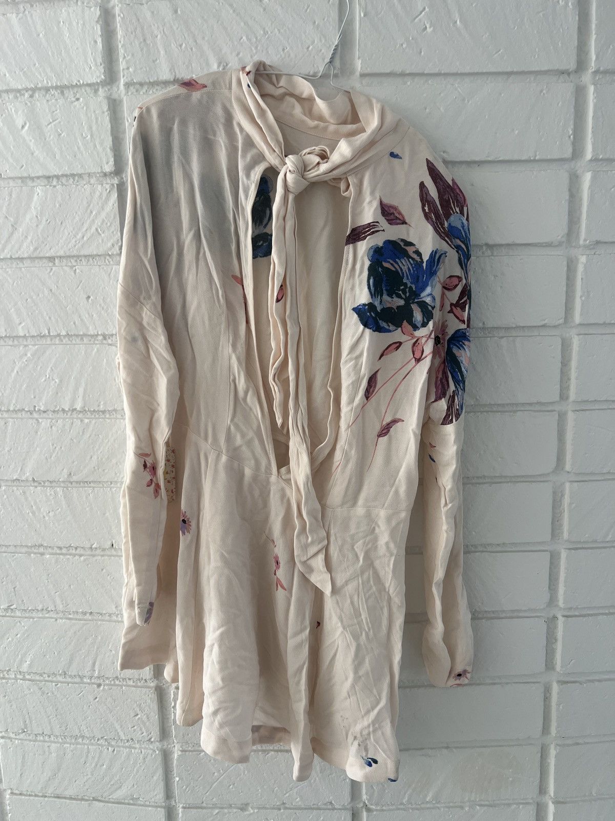 Free People Free People Long Sleeve Backless Dress Floral New XS pink Size XS / US 0-2 / IT 36-38 - 5 Thumbnail