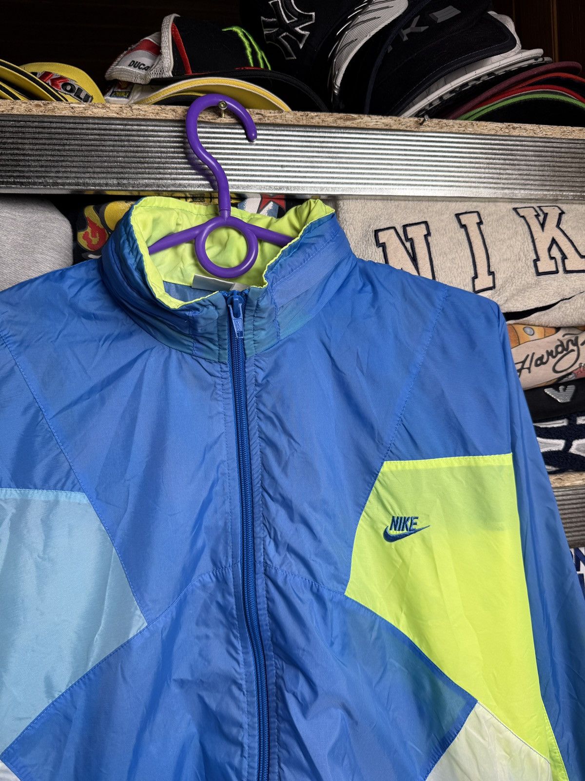 Nike × Vintage Vintage Nike nylon jacket racing style sportswear 90s Size US M / EU 48-50 / 2 - 4 Thumbnail