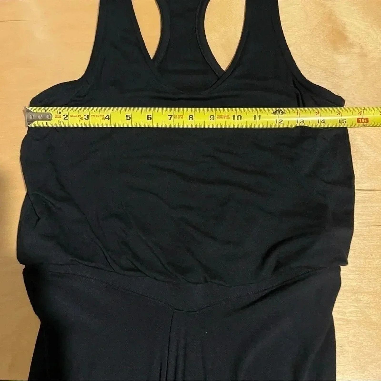Athleta Athleta Daytrip Dress Black Knit Knee Length Racerback Size S / US 4 / IT 40 - 7 Thumbnail