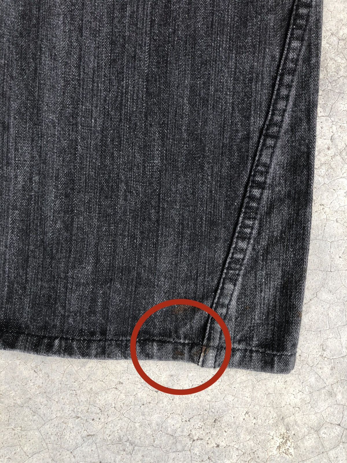 If Six Was Nine Japanese Jungle Storm Flared Jeans Size US 31 - 15 Thumbnail