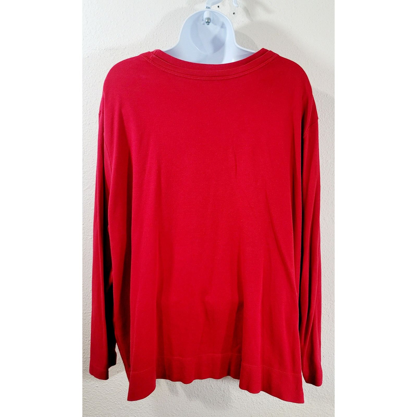 Other Westbound Woman Red Long Sleeve Crew Neck Tunic Top 2X Plus Size XXL / US 16-18 / IT 52-54 - 3 Thumbnail