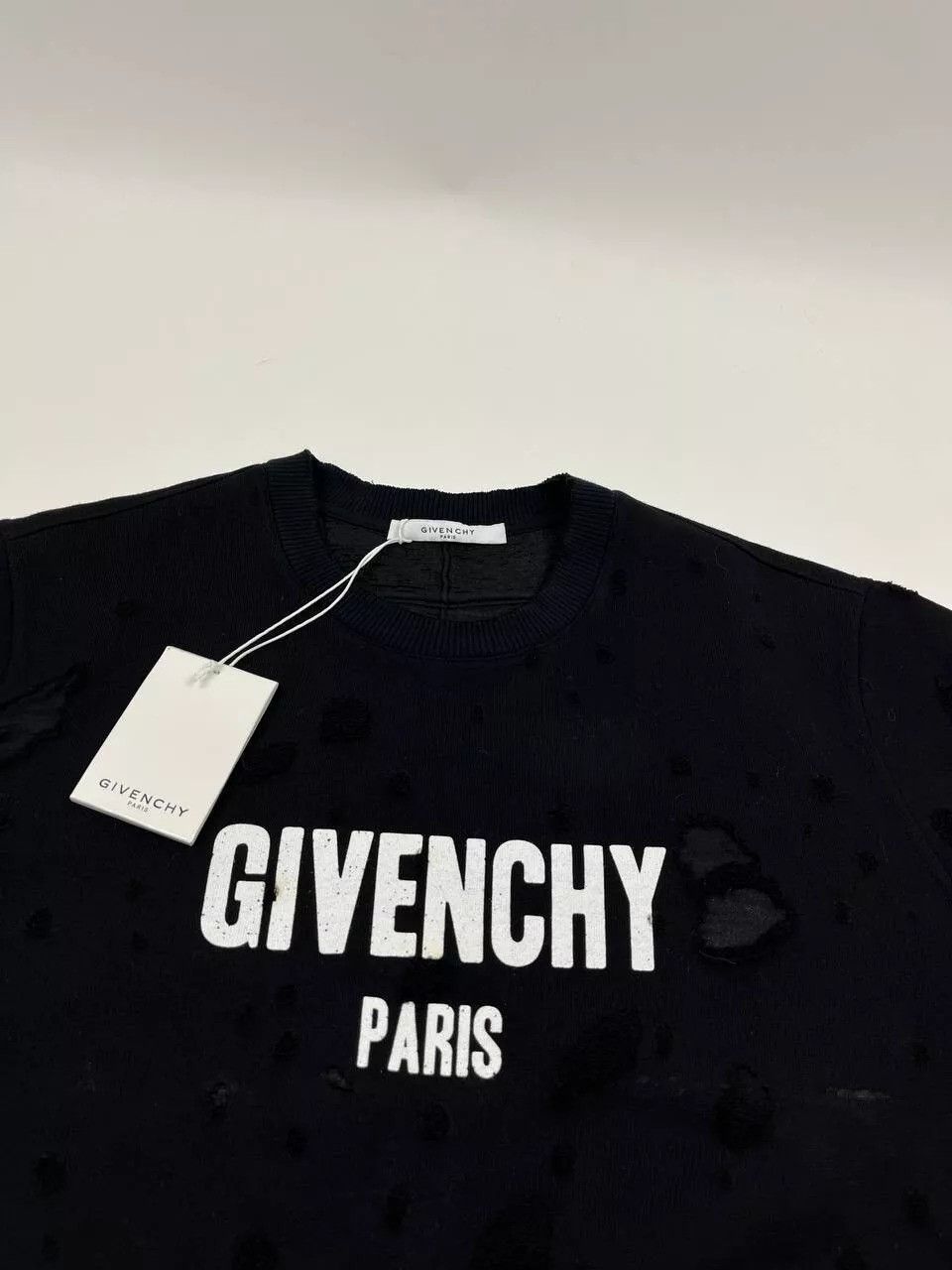 Givenchy Givenchy Destroyed Sweatshirt Black Size US L / EU 52-54 / 3 - 4 Thumbnail