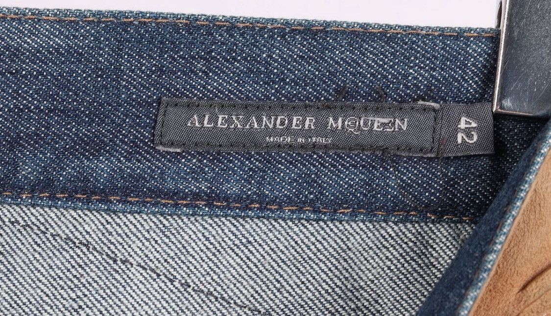 Alexander McQueen Alexander McQueen 2005 Cowboy Belt Detail Denim Jeans Size 28" / US 6 / IT 42 - 5 Thumbnail