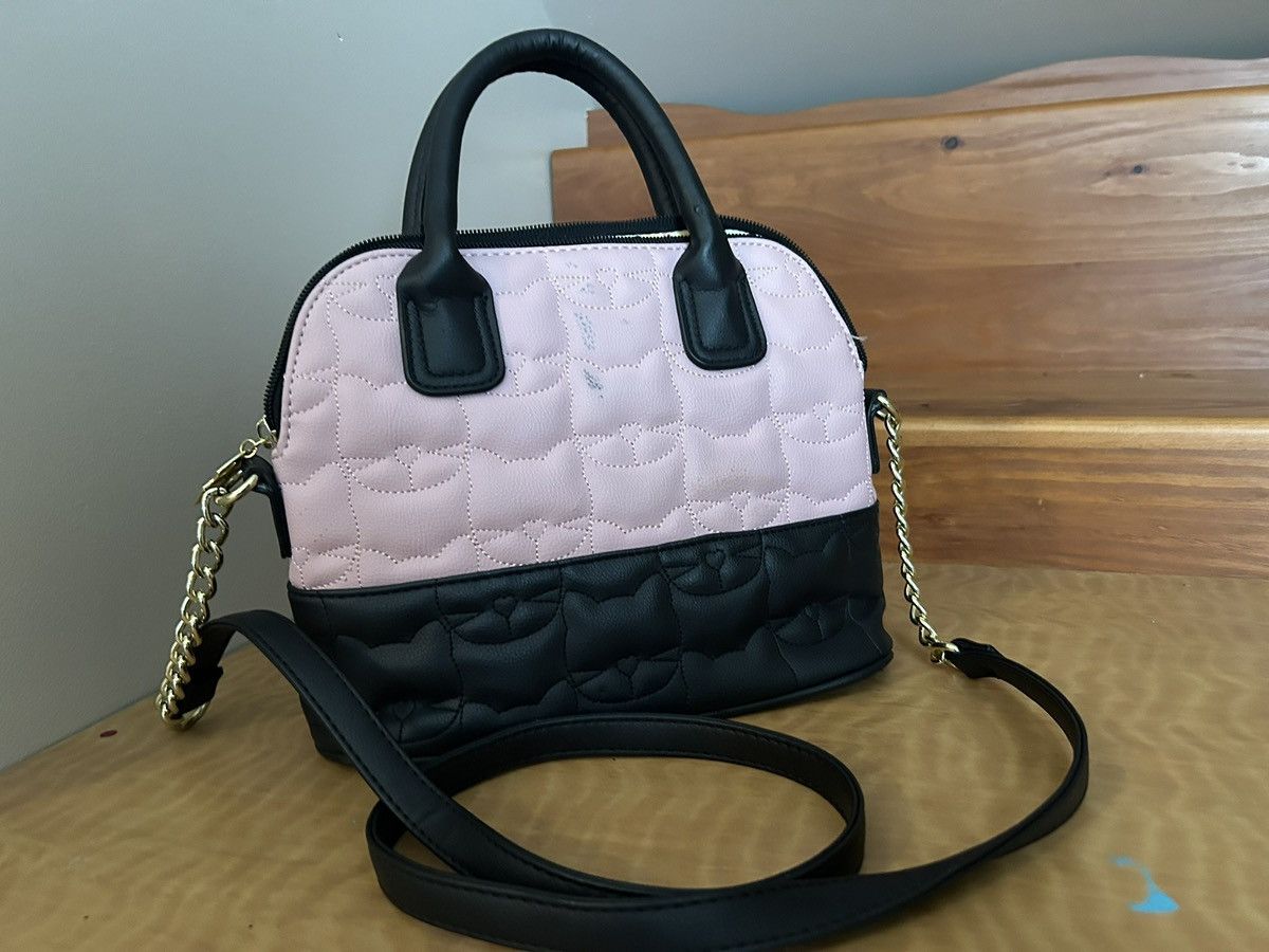 Betsey Johnson Luv Betsey Johnson Purse Bag Pink Black Cat Crossbody Used Size ONE SIZE - 5 Thumbnail