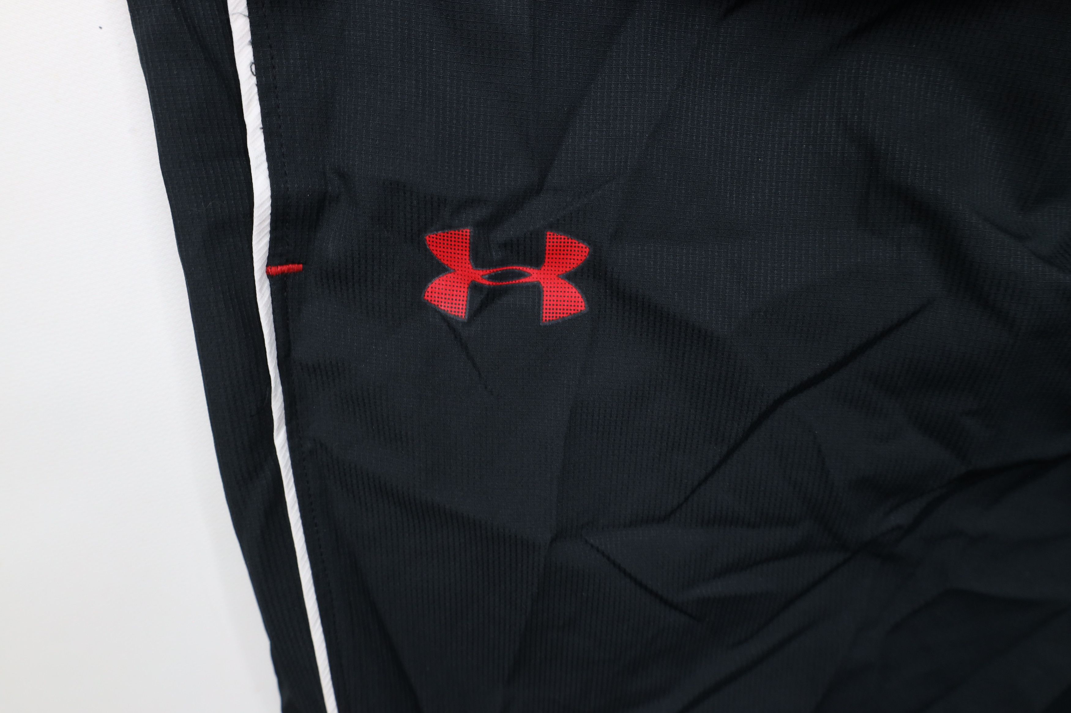 Under Armour × Vintage Under Armour Fit Lined Wide Leg Windbreaker Rain Pants Black Size US 42 / EU 58 - 9 Thumbnail
