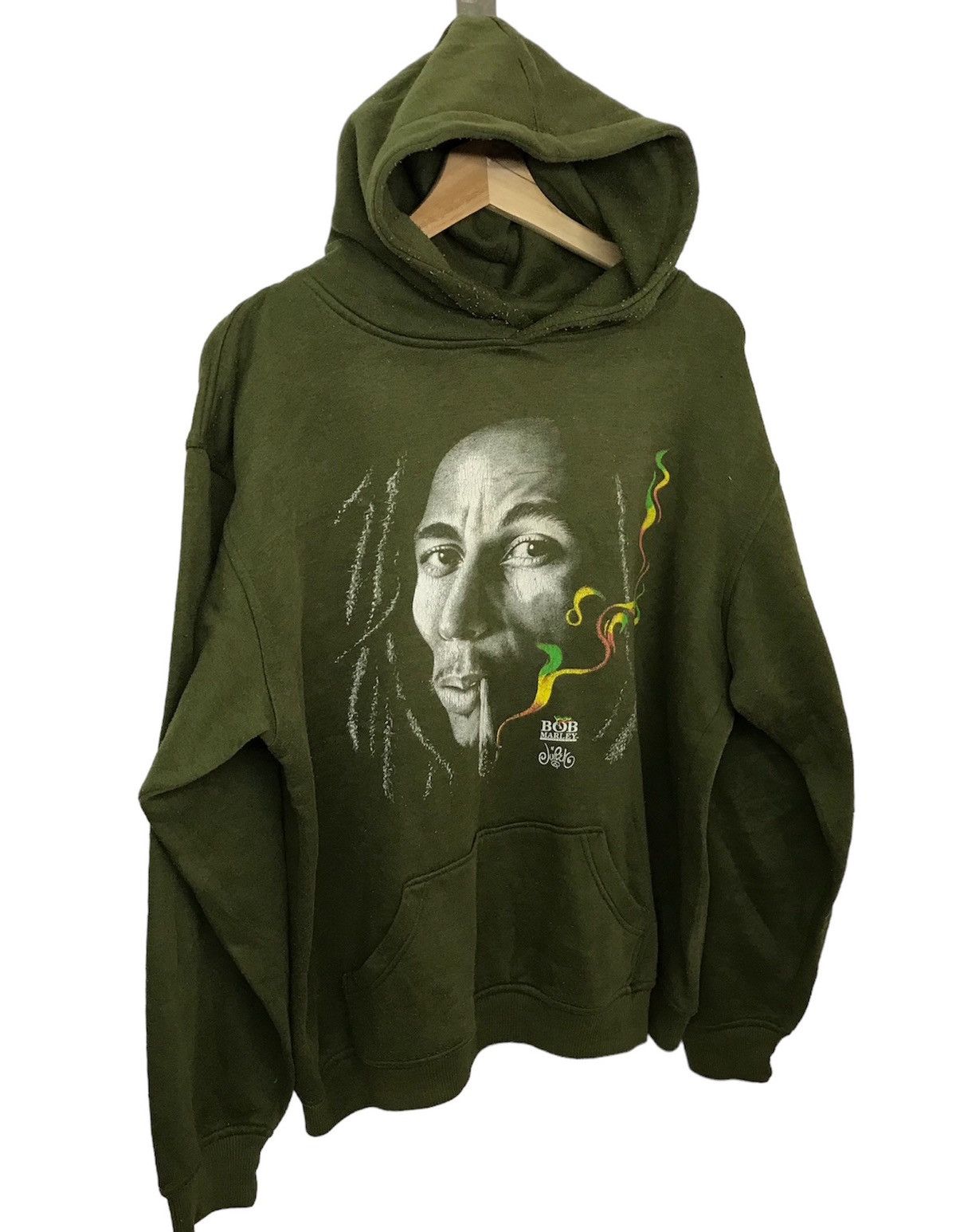 Bob Marley × Hall Of Fame × Vintage Vintage Bob Marley Hoodies Shirt Size US M / EU 48-50 / 2 - 2 Thumbnail