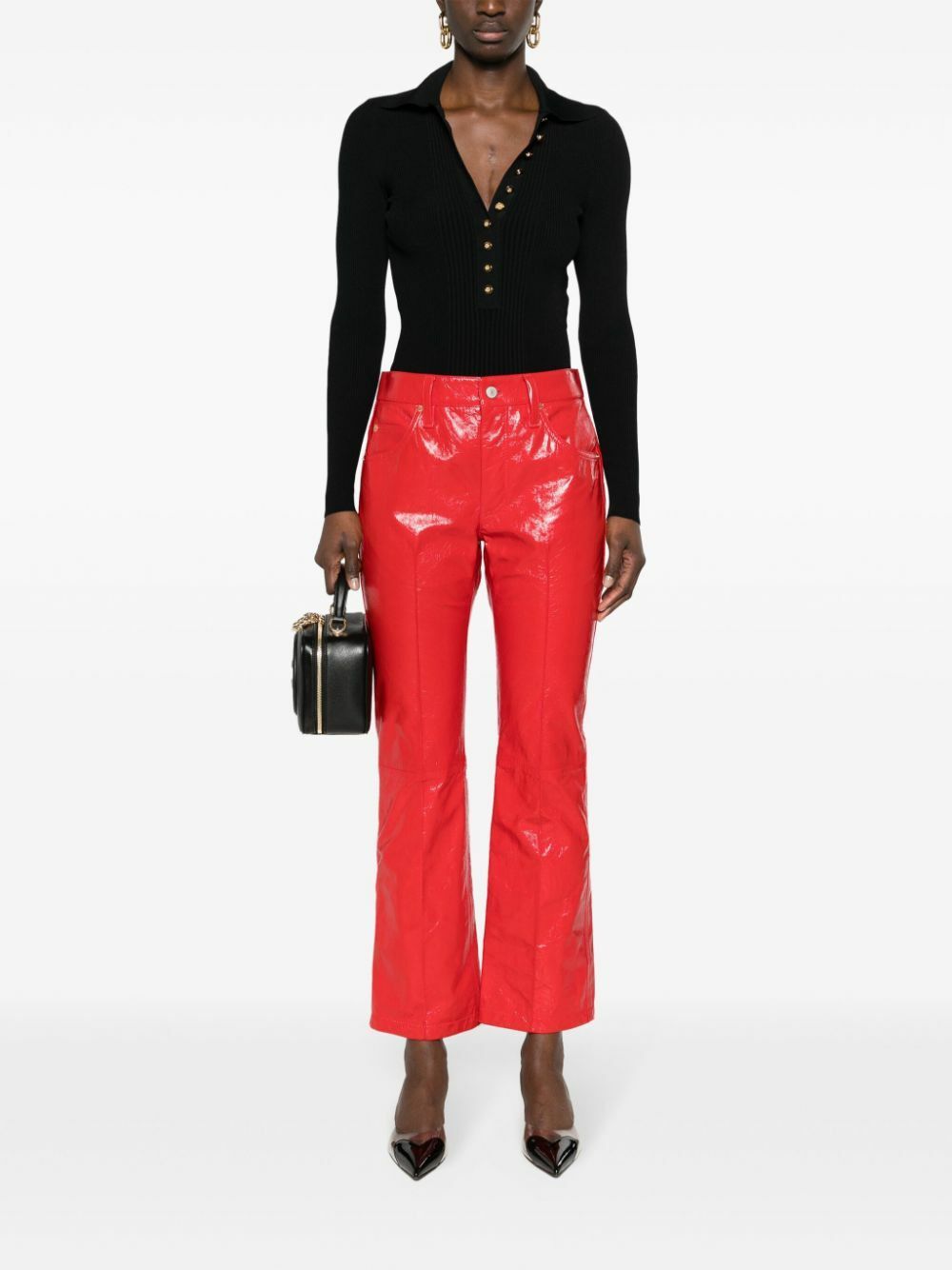 Gucci o1y0925 Casual Pant in Red Size 27" / US 4 / IT 40 - 4 Thumbnail