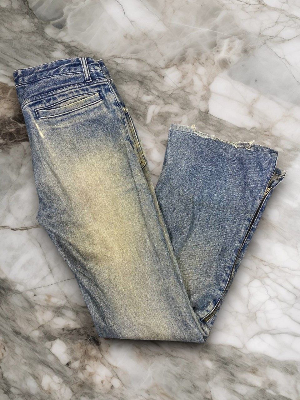 PPFM vintage 90s ppfm bondage style distressed flare denim Size US 32 / EU 48 - 1 Thumbnail