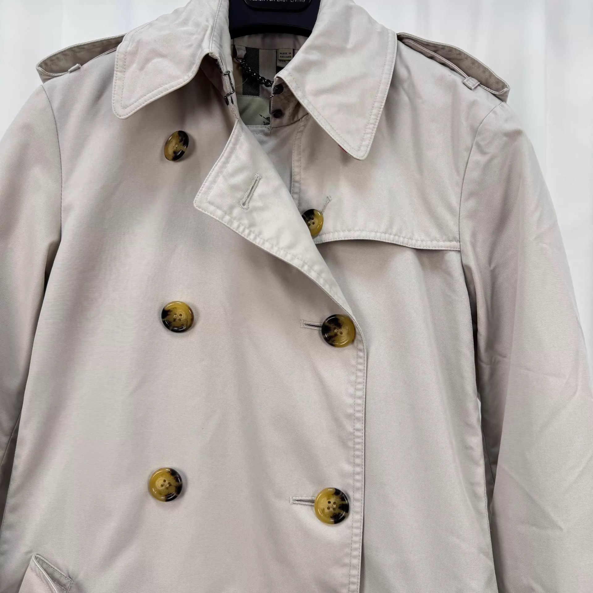 Burberry Burberry DB Check Lining Overcoat UK4 98 New Belt Missing Size XS / US 0-2 / IT 36-38 - 3 Thumbnail