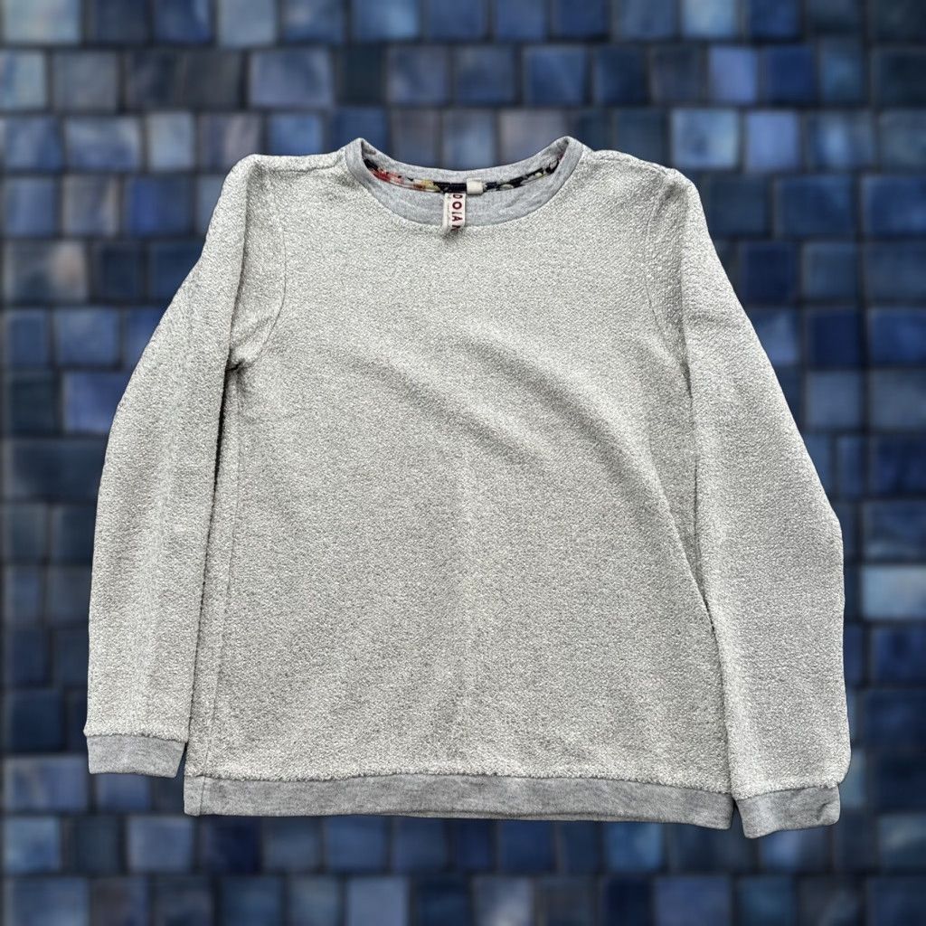 Anthropologie Anthropologie Dolan Sweatshirt Metallic Gray USA Made Women’s Large Gray Sweatshirt Pullover Activewear Womens Size L / US 10 / IT 46 - 1 Thumbnail