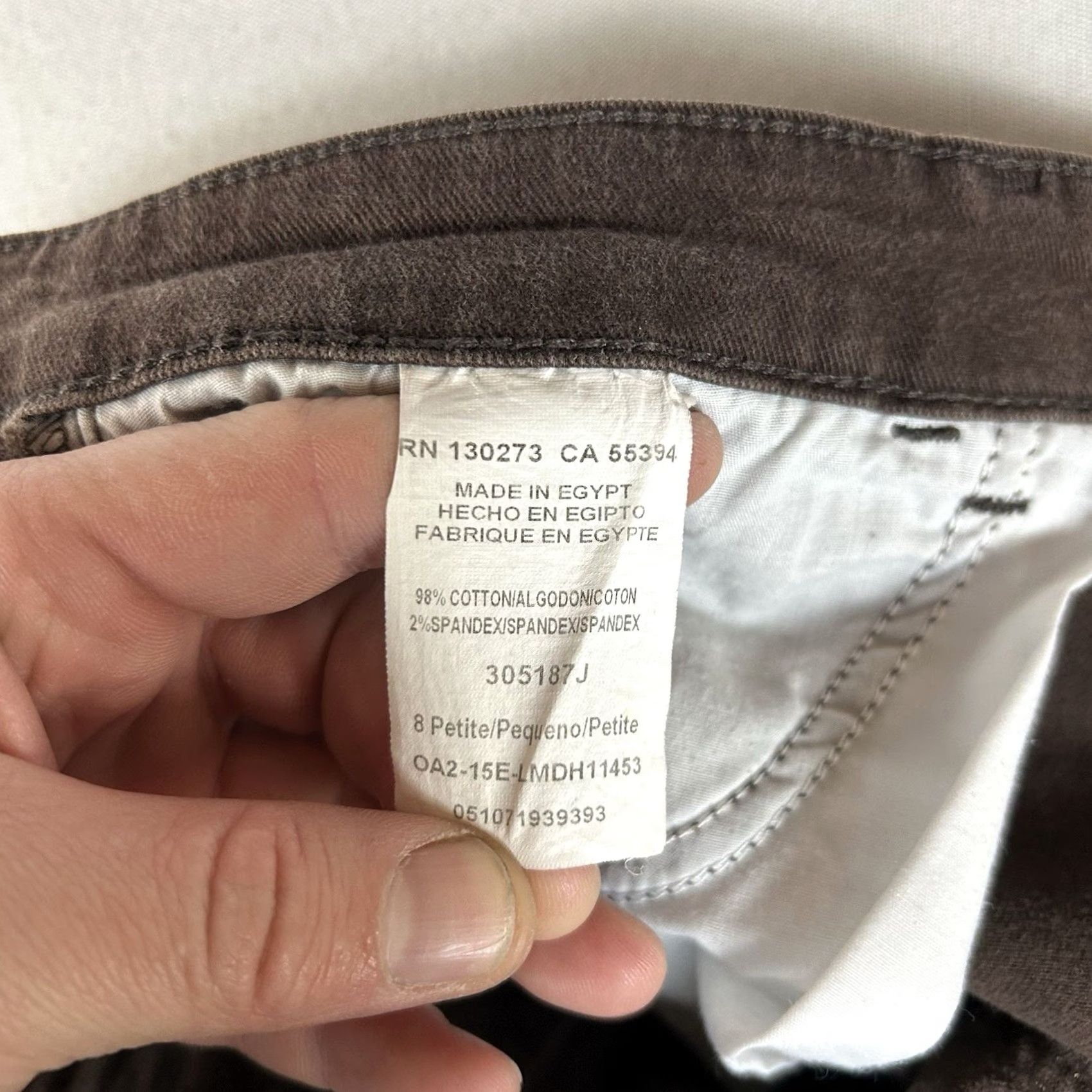 Lee Lee 1889 Relaxed Fit Chino Pants Womens 8P Brown Mid Rise Casual Workwear Size 30" / US 8 / IT 44 - 6 Thumbnail
