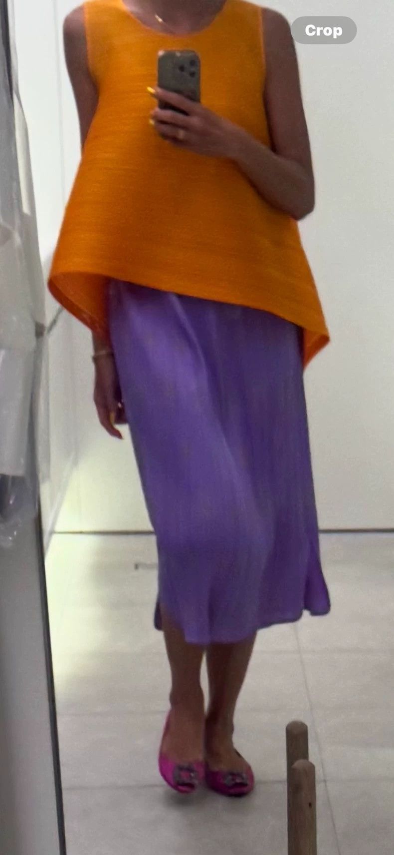 Issey Miyake Issey Miyake size:1 Purple pleated skirt Size 42" / US 20 - 2 Thumbnail