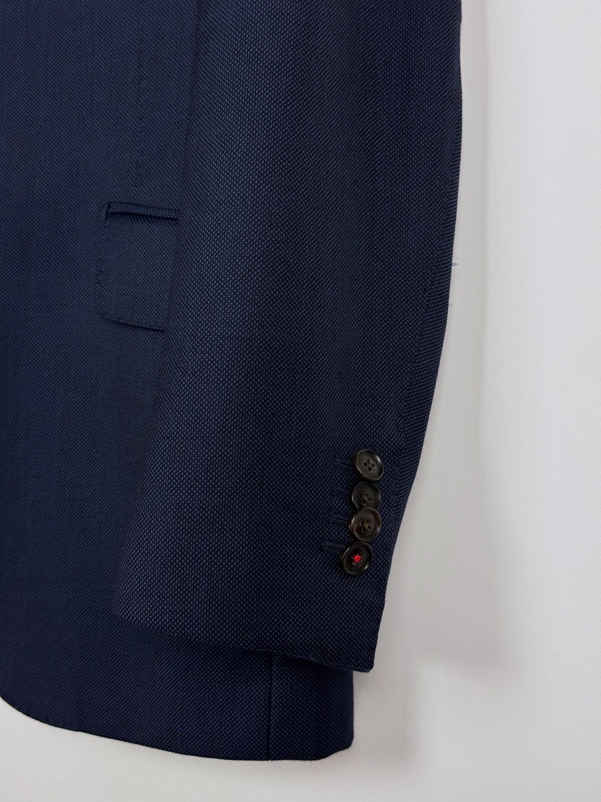 Suitsupply Suitsupply Sienna Wool Blue Men’s Blazer Jacket Size 46S - 8 Thumbnail