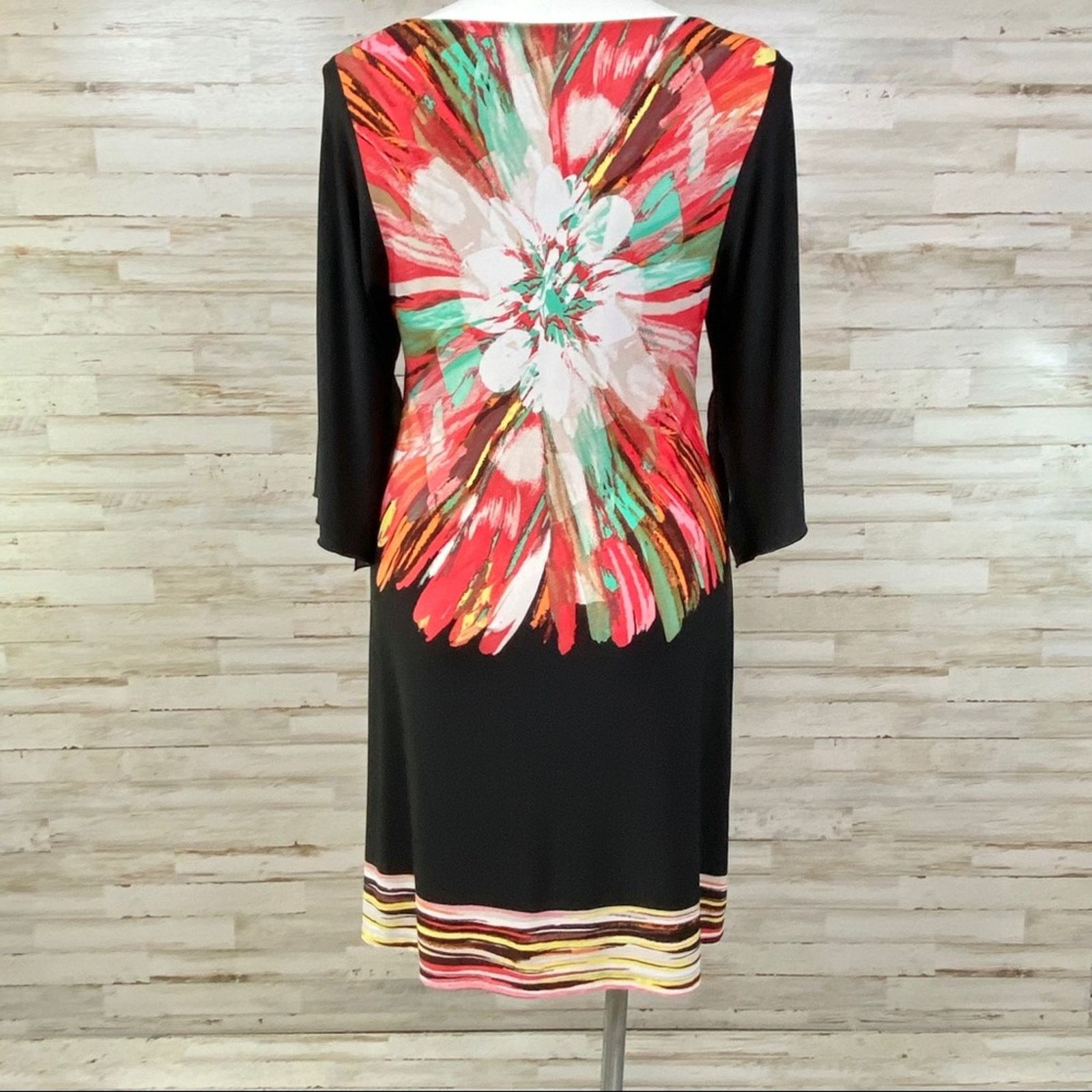 Other Fenn Wright Manson Floral Shift Dress Size 12 Black Coral Size XL / US 12-14 / IT 48-50 - 9 Thumbnail