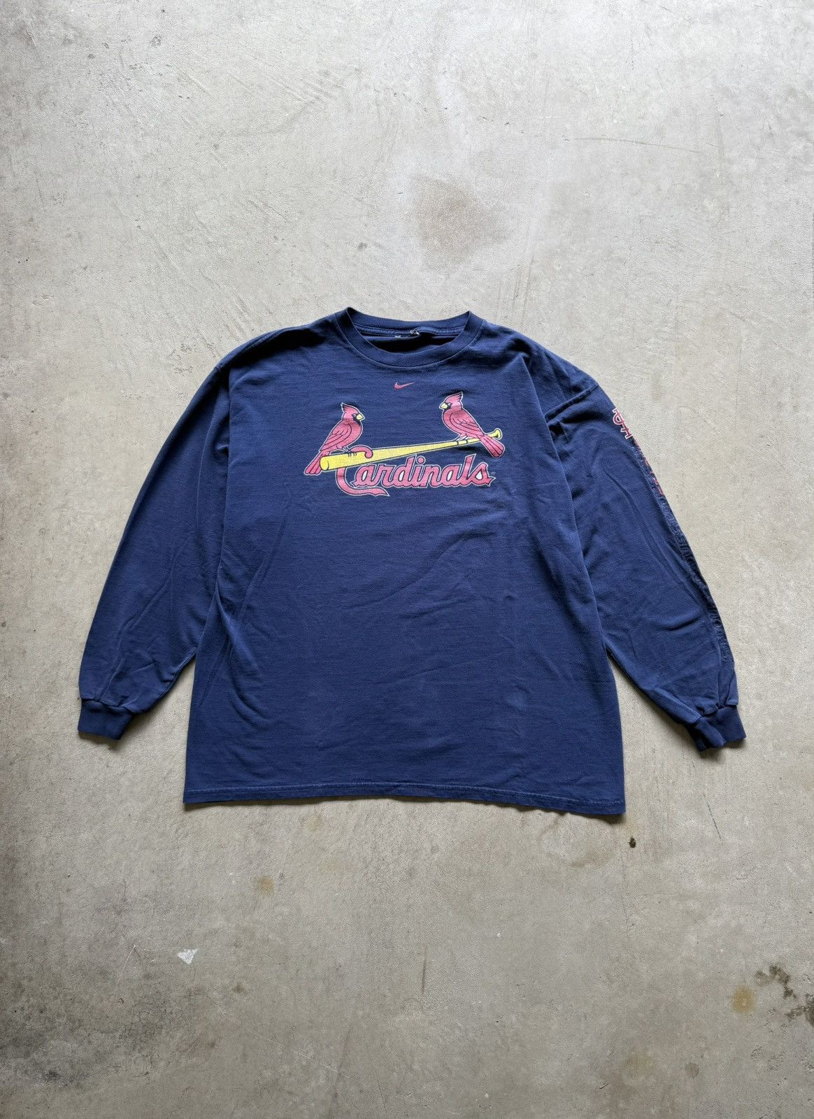 Nike Vintage Nike Center Swoosh St. Louis Cardinals MLB Shirt Size US L / EU 52-54 / 3 - 1 Thumbnail